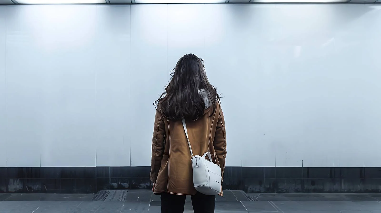 Young Woman Waiting at London Underground — free download from Dotvec
