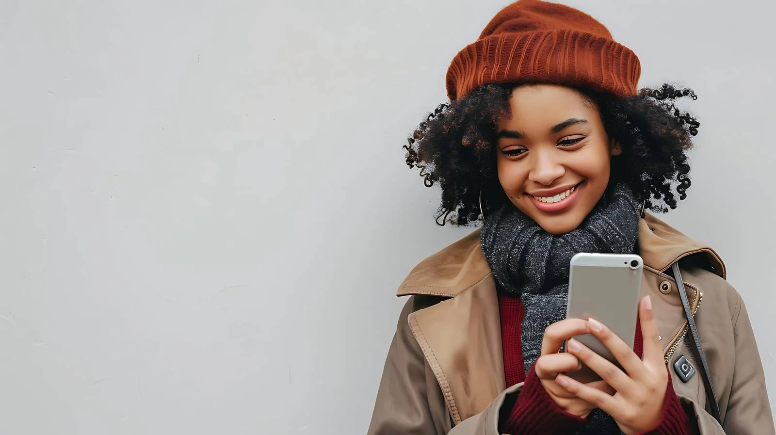 Urban Woman Using Smartphone in London — free download from Dotvec