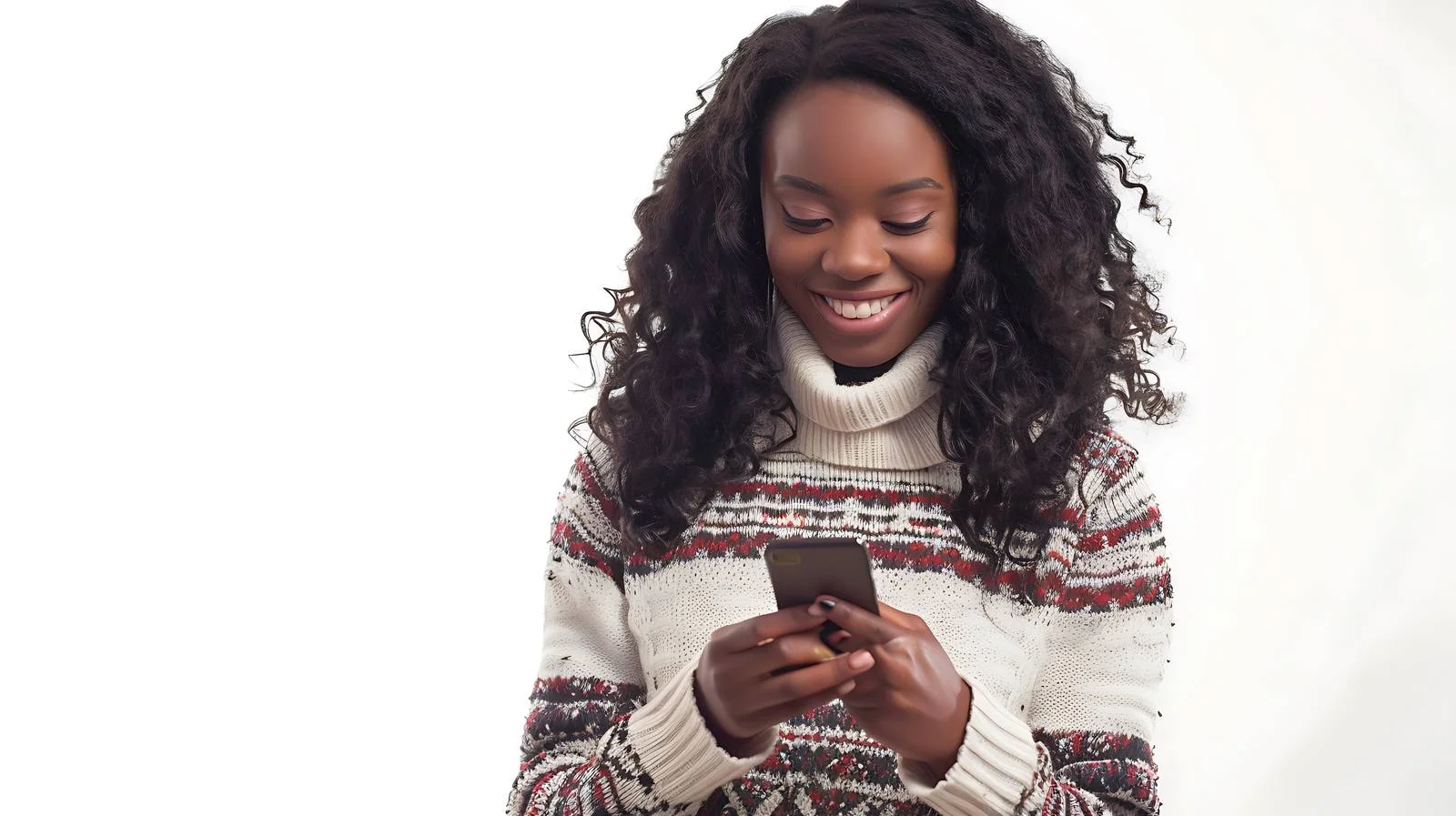 London Woman Checking Smartphone — free download from Dotvec