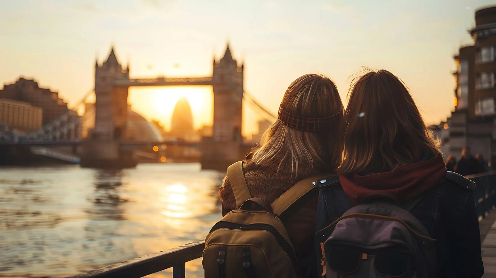 Friends in London with Tower — free download from Dotvec