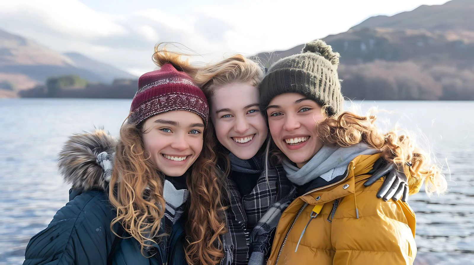 Joyful Women at Loch Lomond Scotland — free download from Dotvec