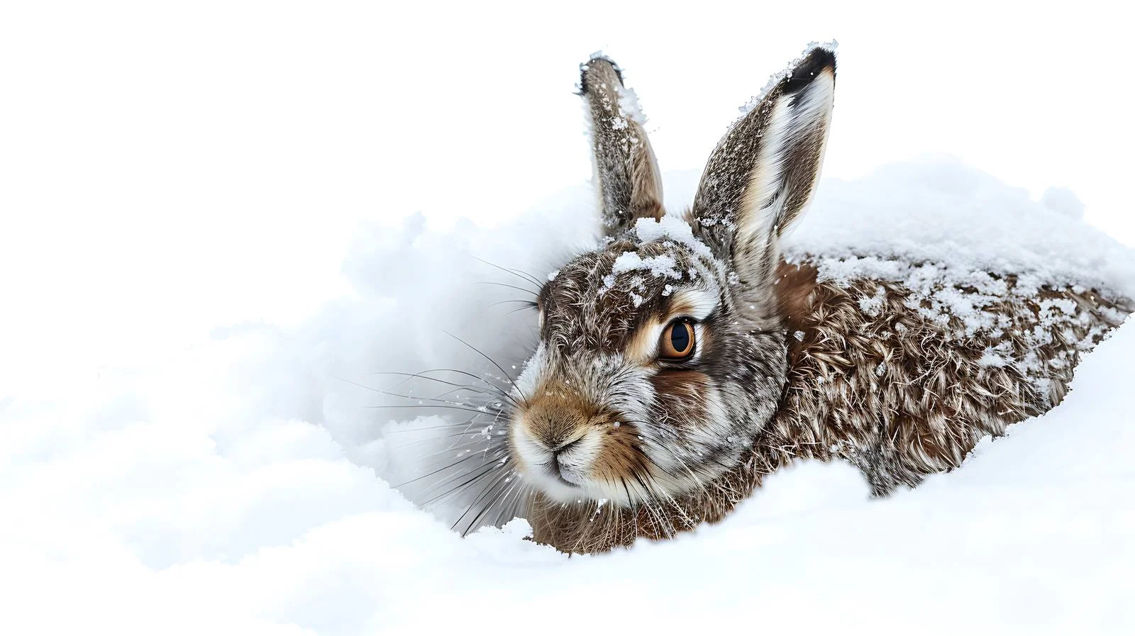 Alpine Hare Snow Camouflage — free download from Dotvec