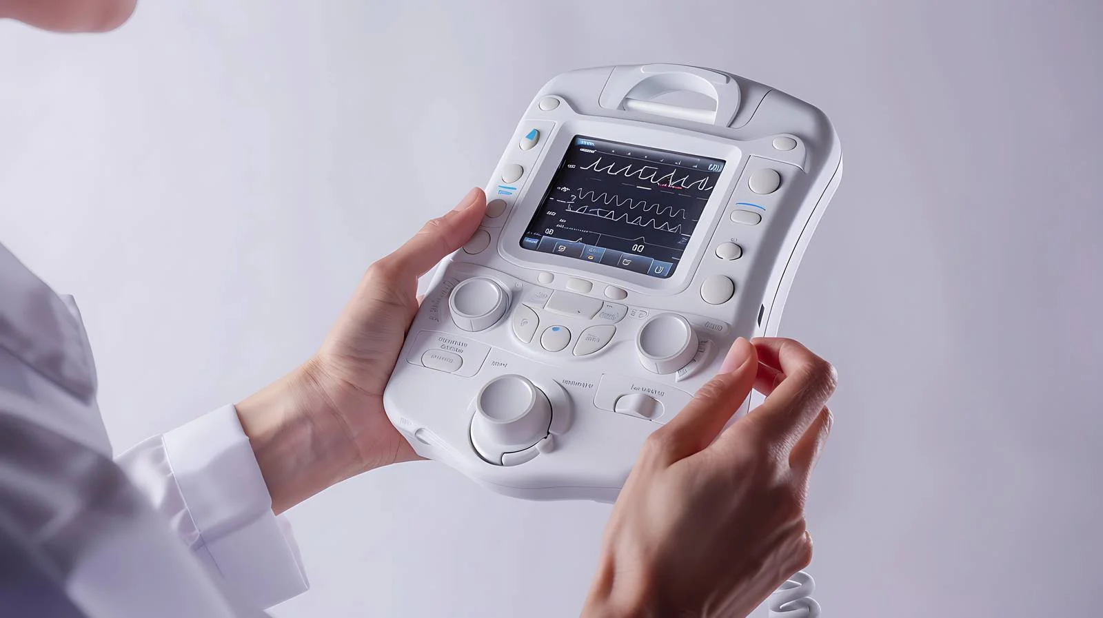 Medical Ultrasound Scanner on White Background — free download from Dotvec