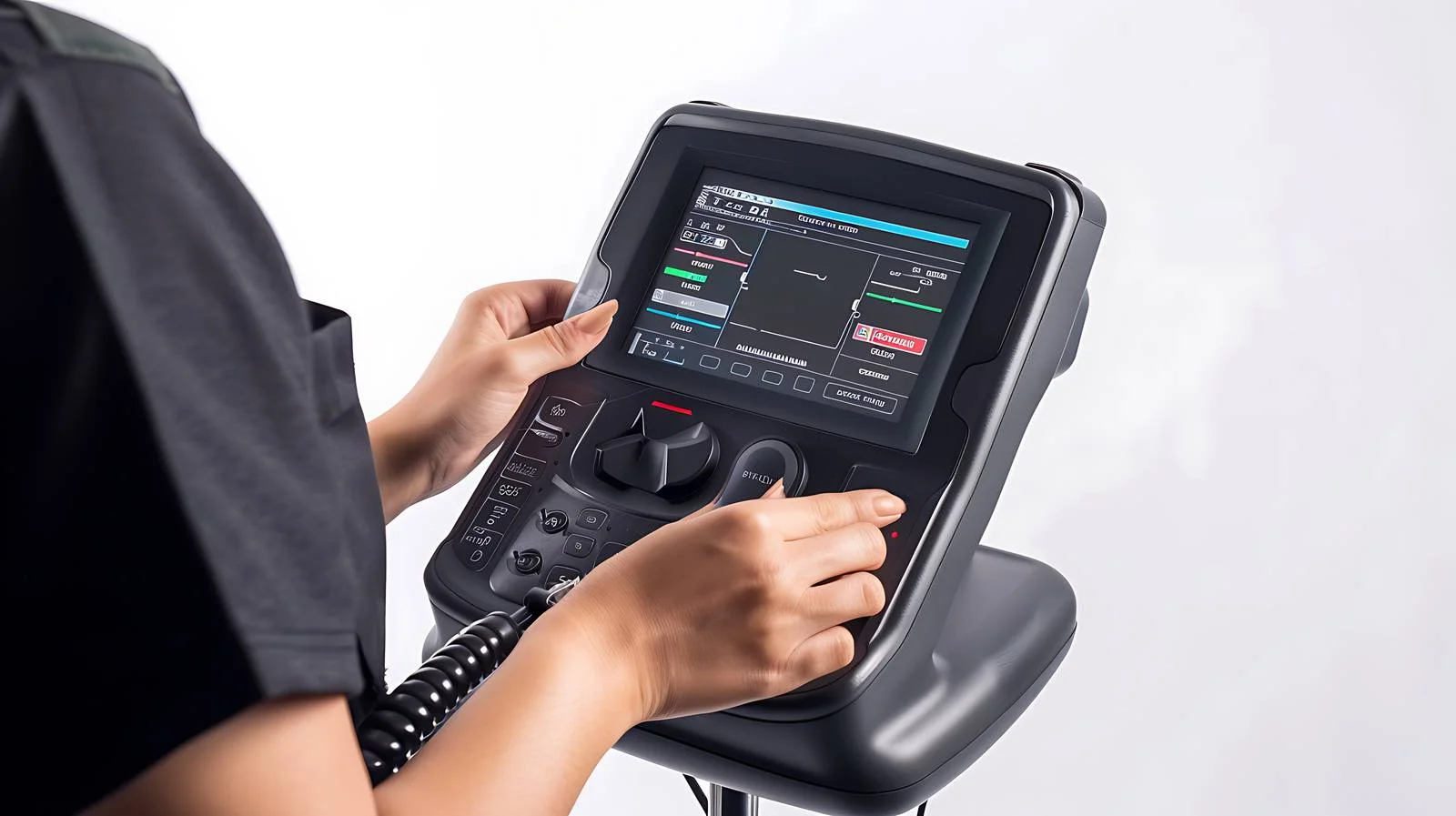 Modern Ultrasound Scanner in Hands — free download from Dotvec