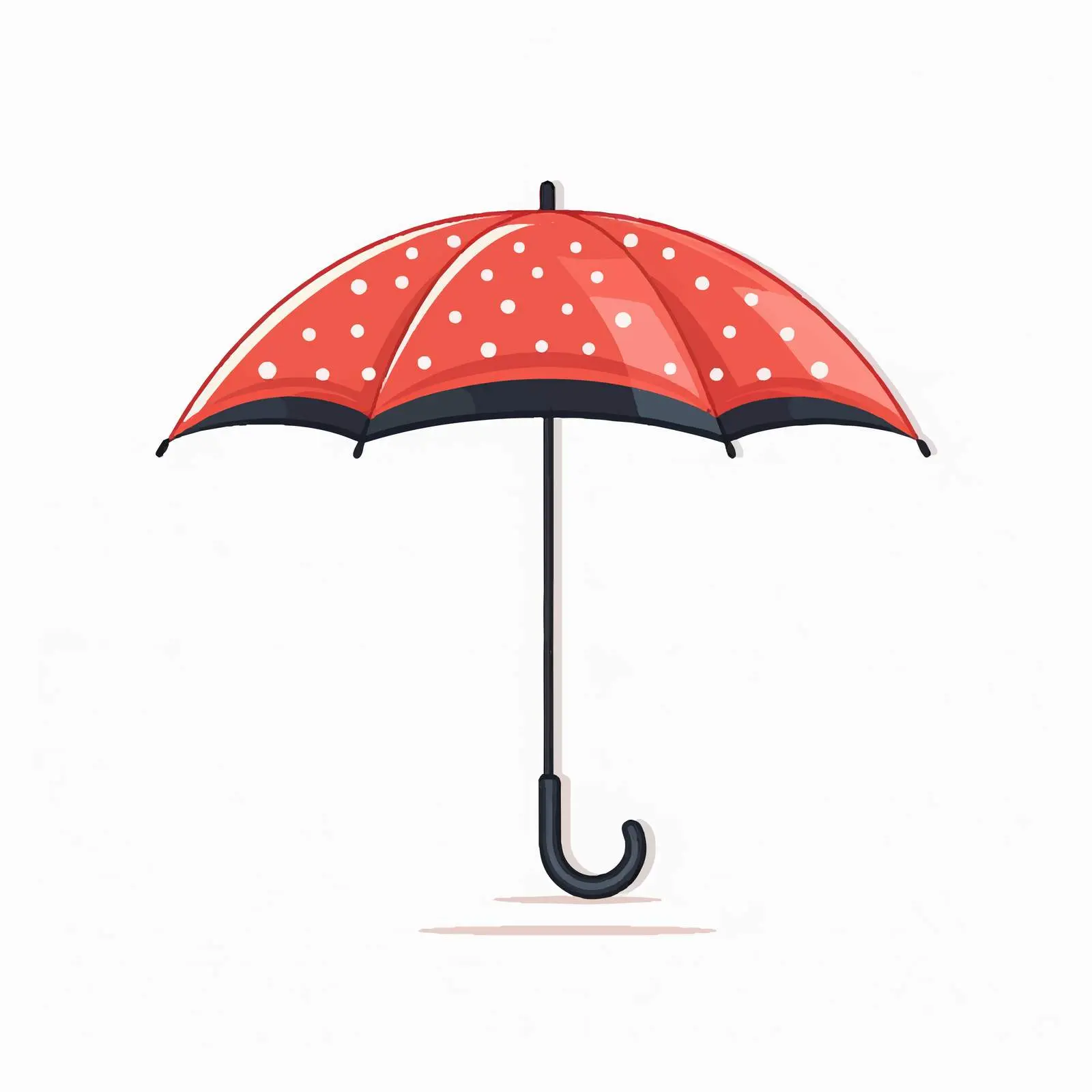 Cartoon Vector Illustration of a Close Umbrella — free download from Dotvec