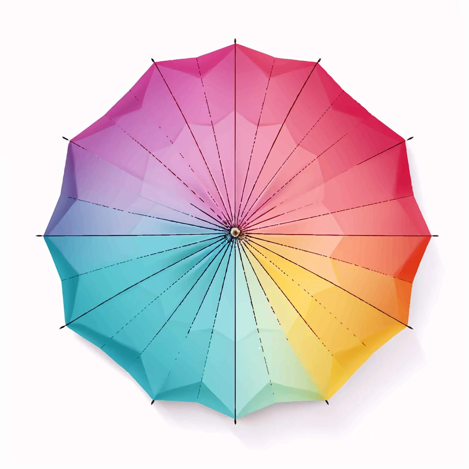 Vector Illustration of Isolated Umbrella on White Background — free download from Dotvec