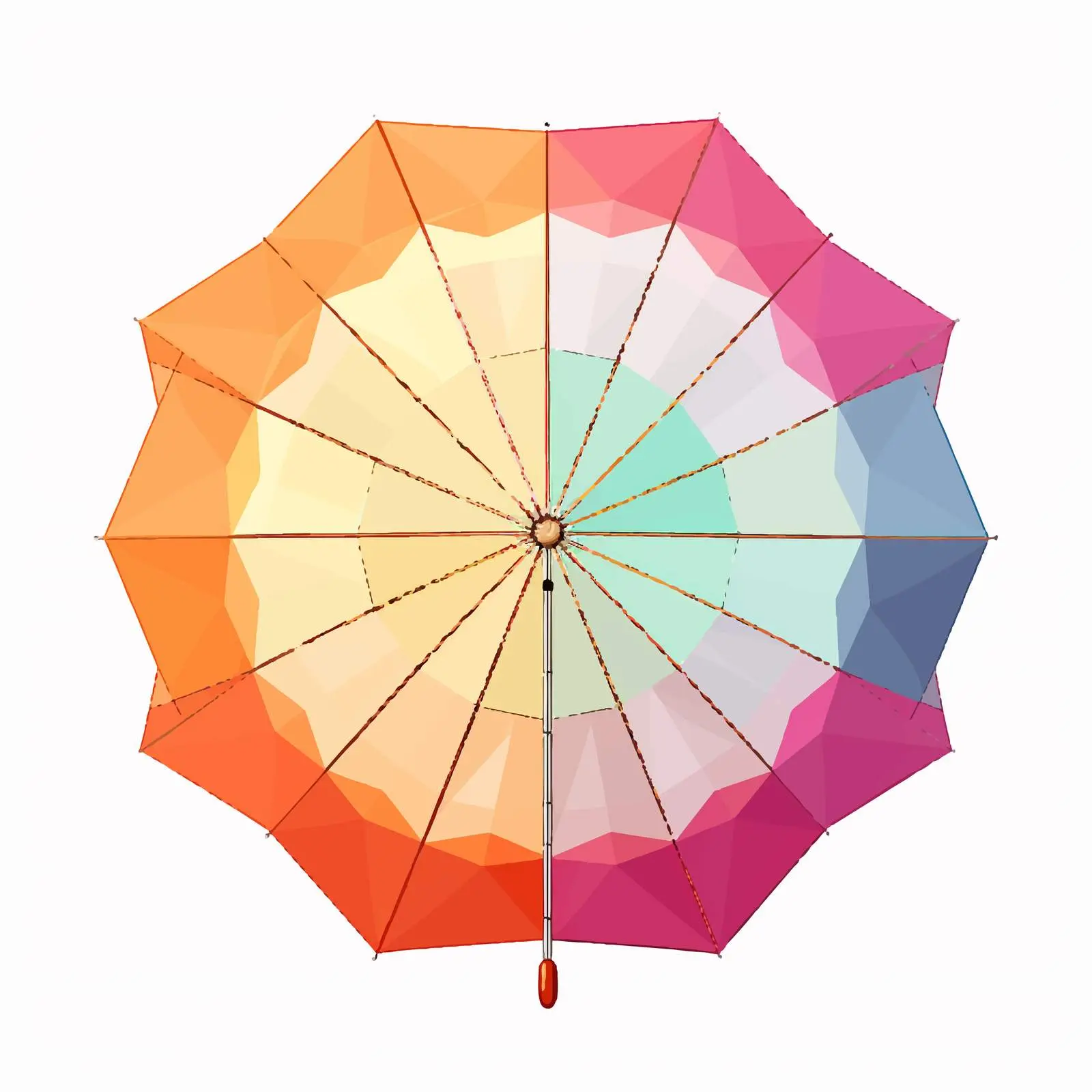 Stylish Umbrella Line Vector Illustration — free download from Dotvec