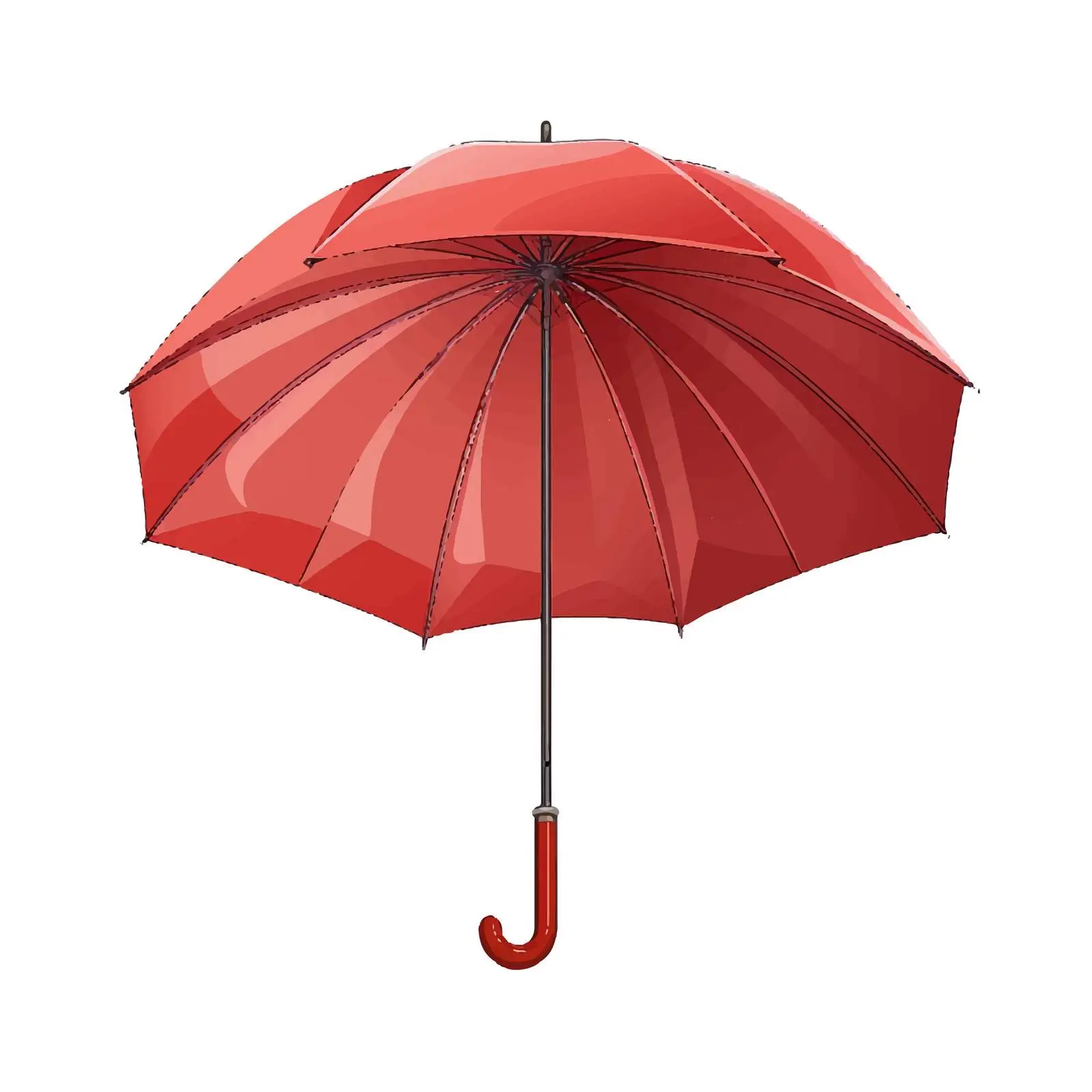 Isolated Umbrella Vector Illustration on White Background — free download from Dotvec