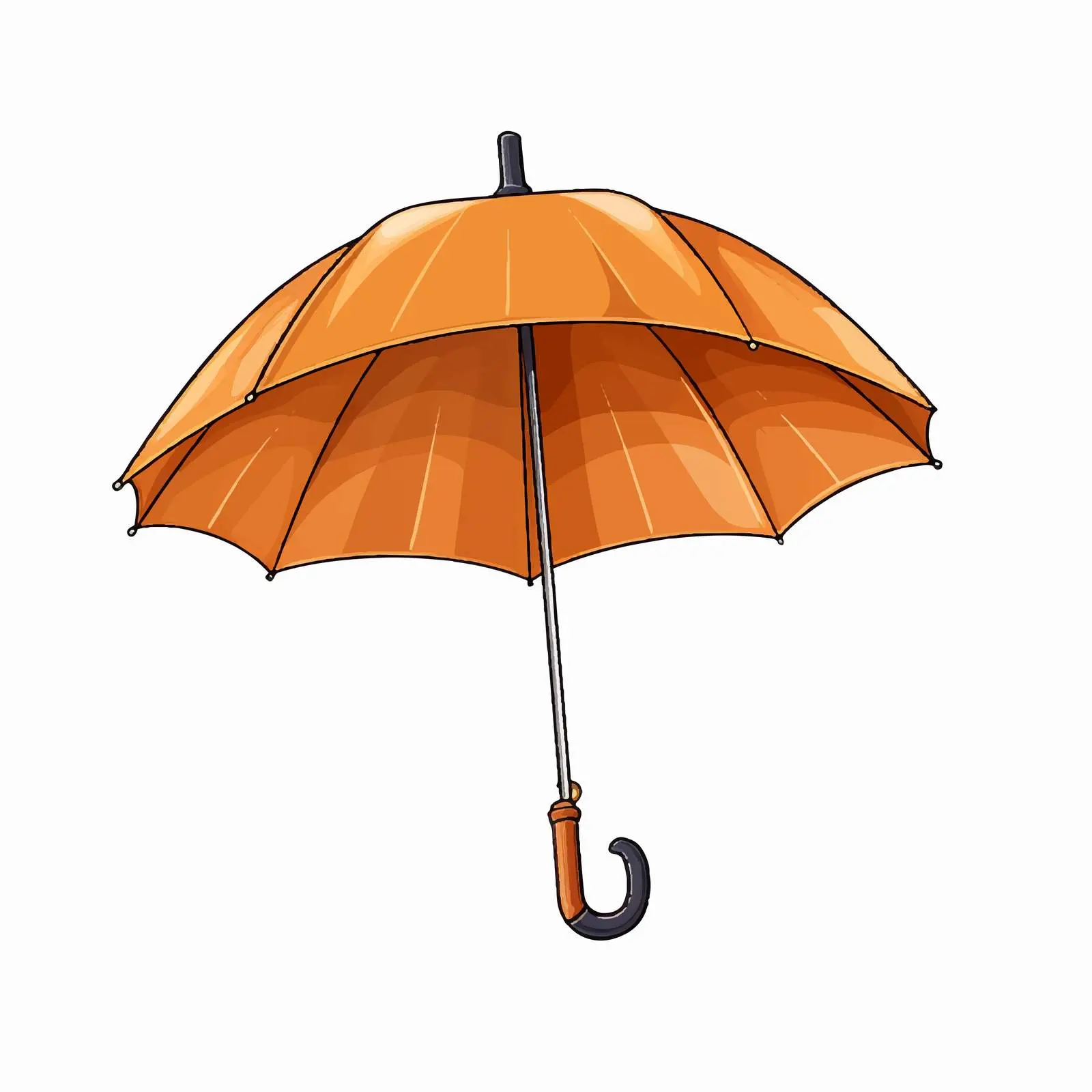 Isolated Umbrella Vector Illustration on White Background — free download from Dotvec