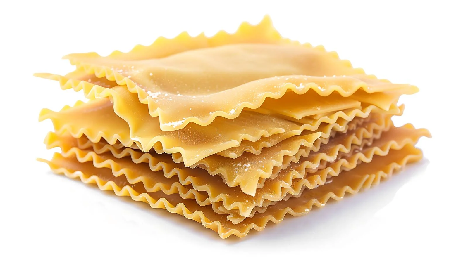 Fresh Uncooked Italian Lasagna Pasta on White — free download from Dotvec