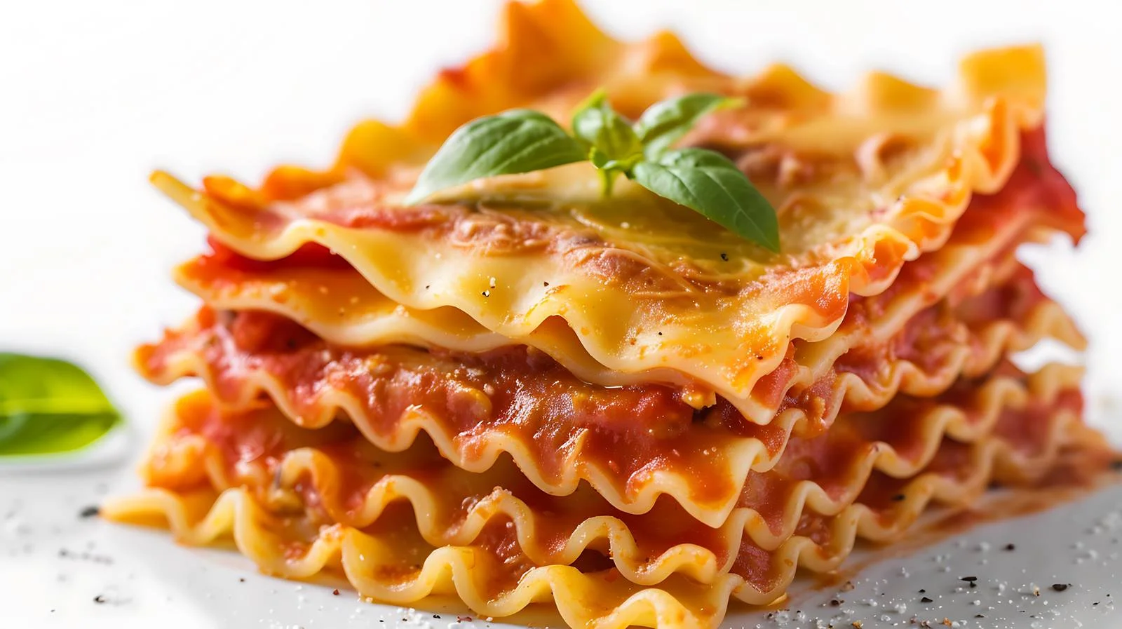 Raw Lasagna Pasta on White Background — free download from Dotvec