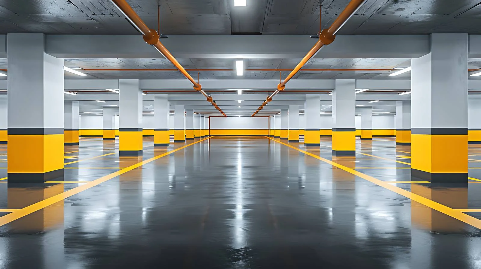 Modern Office Building's Underground Parking Space — free download from Dotvec