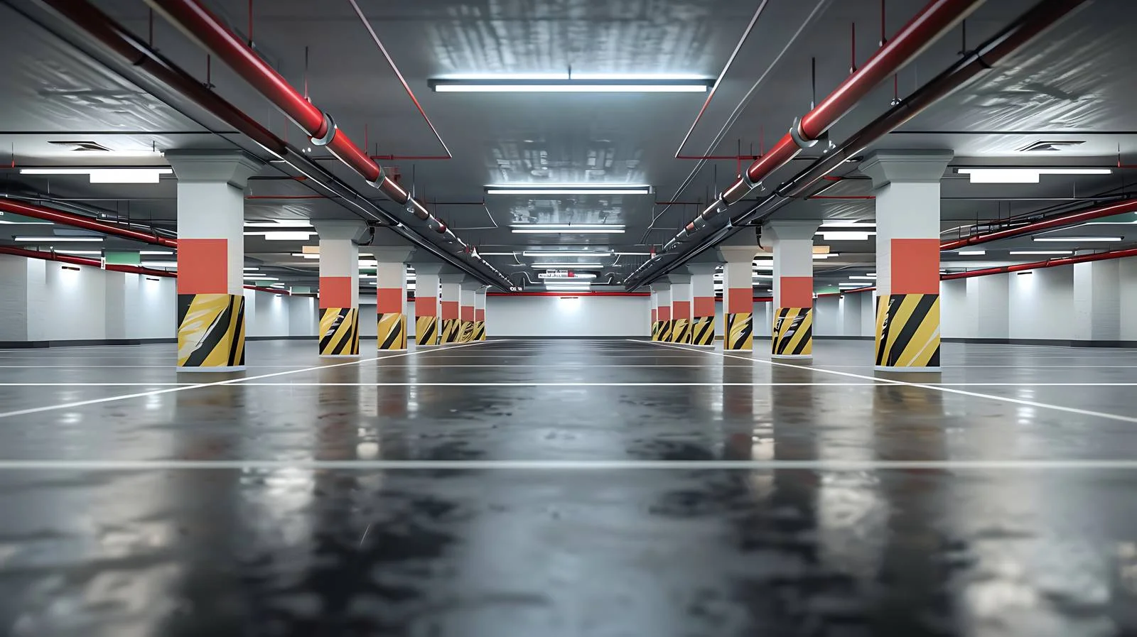 Subterranean Parking Facility in Isolated Corporate Structure — free download from Dotvec