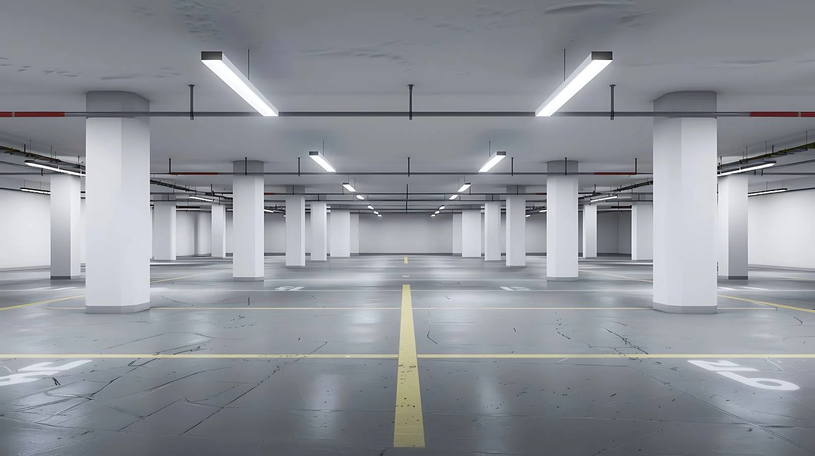 Secure Underground Parking in Office Complex — free download from Dotvec