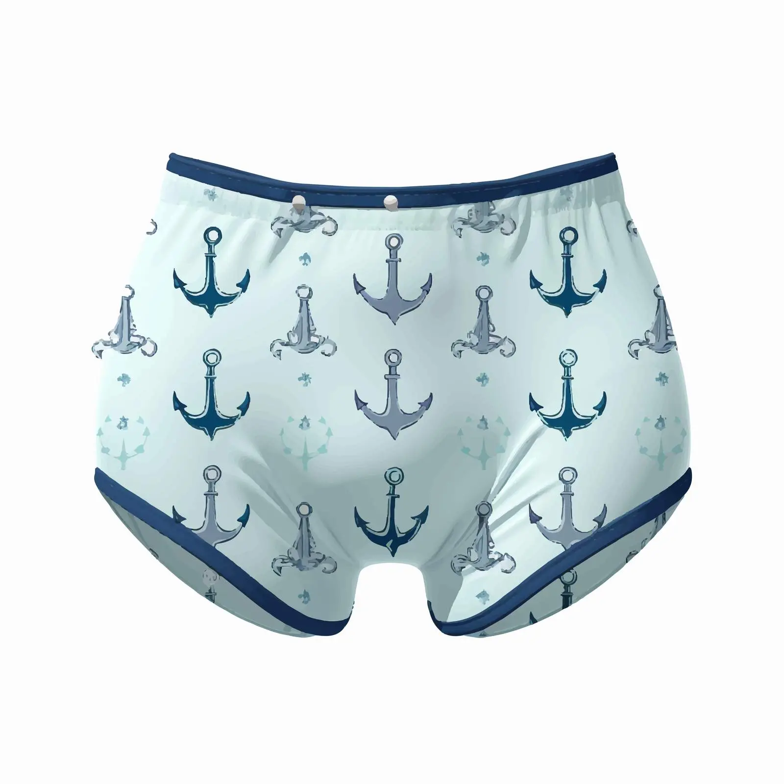 High Waist Women's Underwear with Anchor Design — free download from Dotvec
