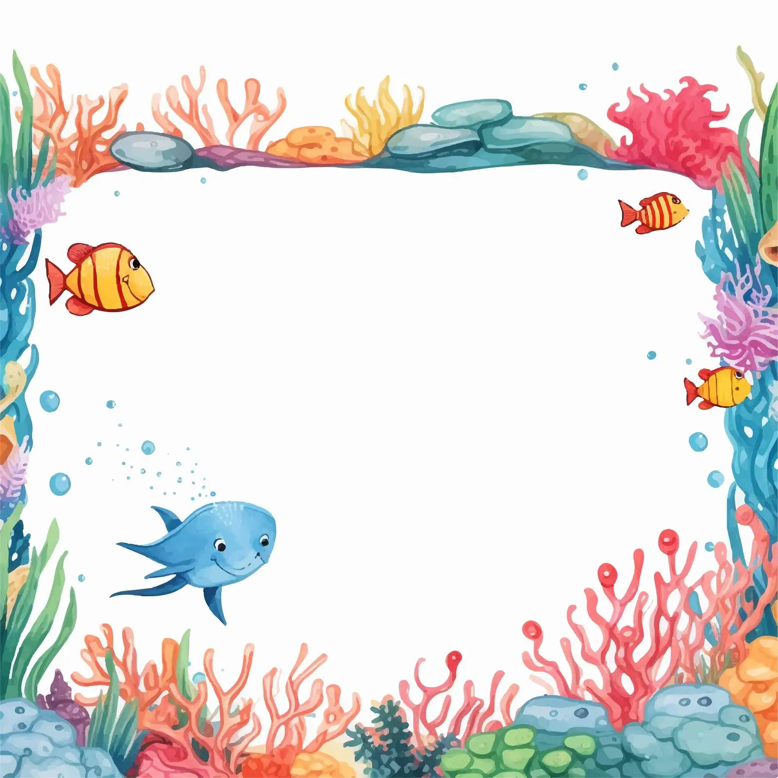 Underwater Banner with Sea Animal Illustrations — free download from Dotvec