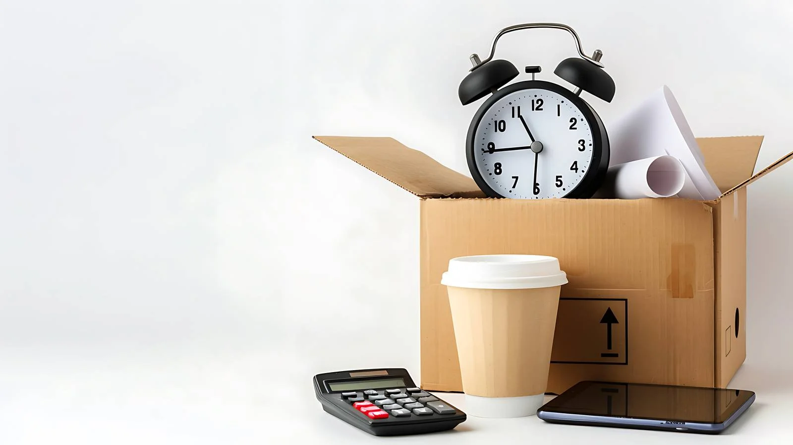 Jobless Task: Alarm Clock in Cardboard Box — free download from Dotvec