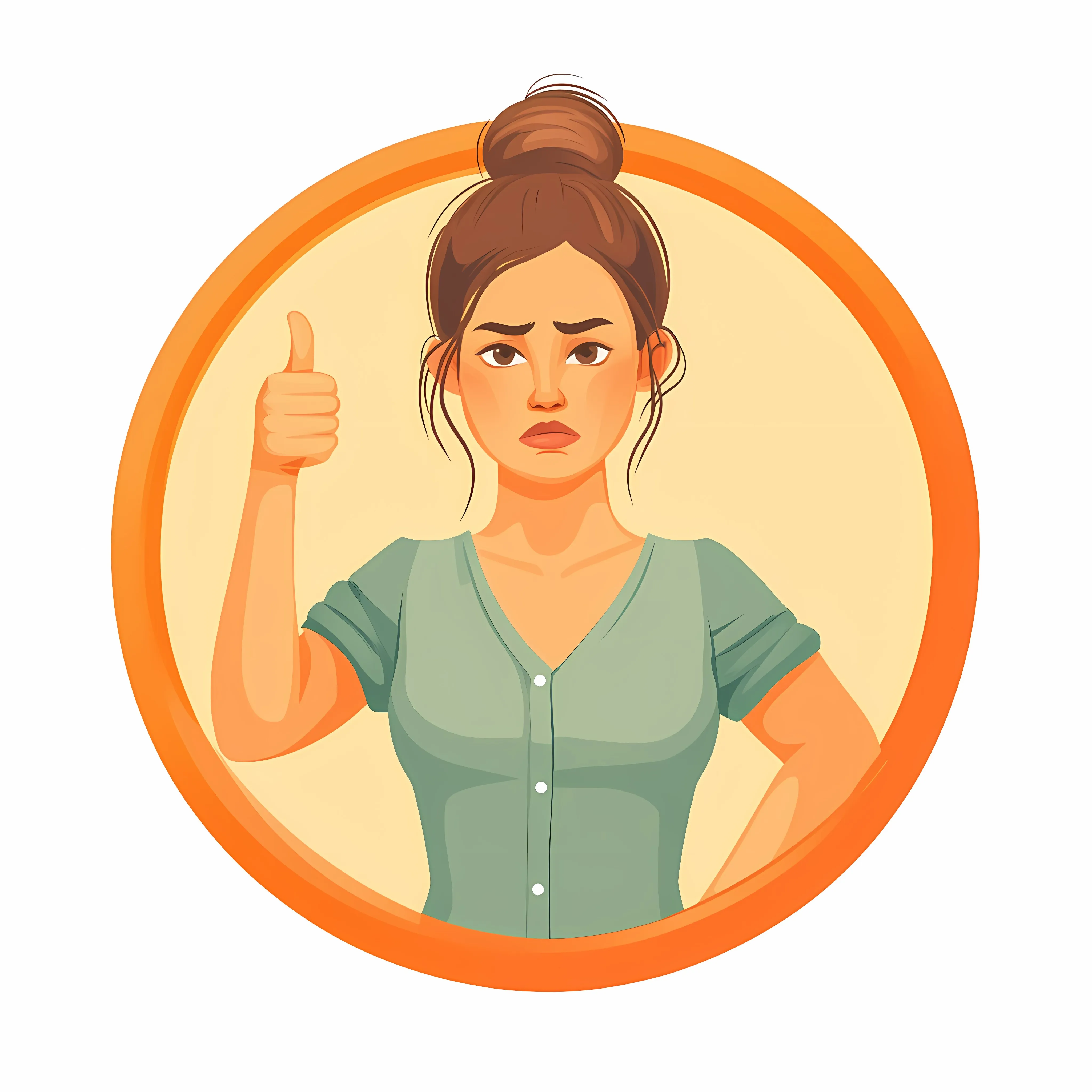 Dissatisfied Woman Showing Thumbs Down – free negative feedback image from Dotvec