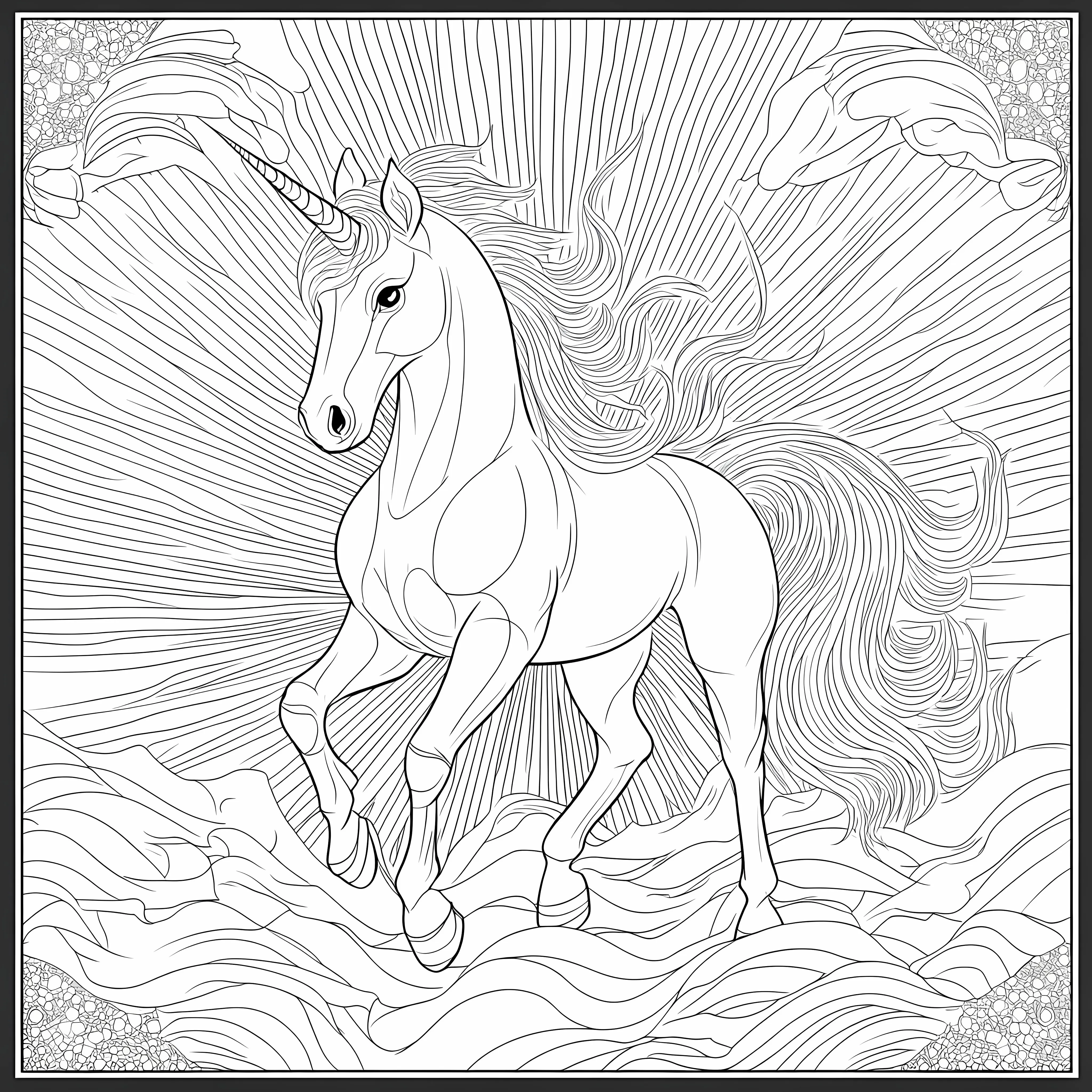 Flat Vector Unicorn Cartoon Illustration — free download from Dotvec
