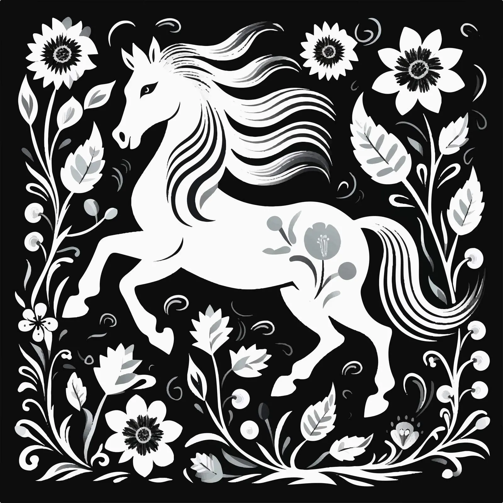 Medieval Unicorn Walk Poster Vector Design — free download from Dotvec