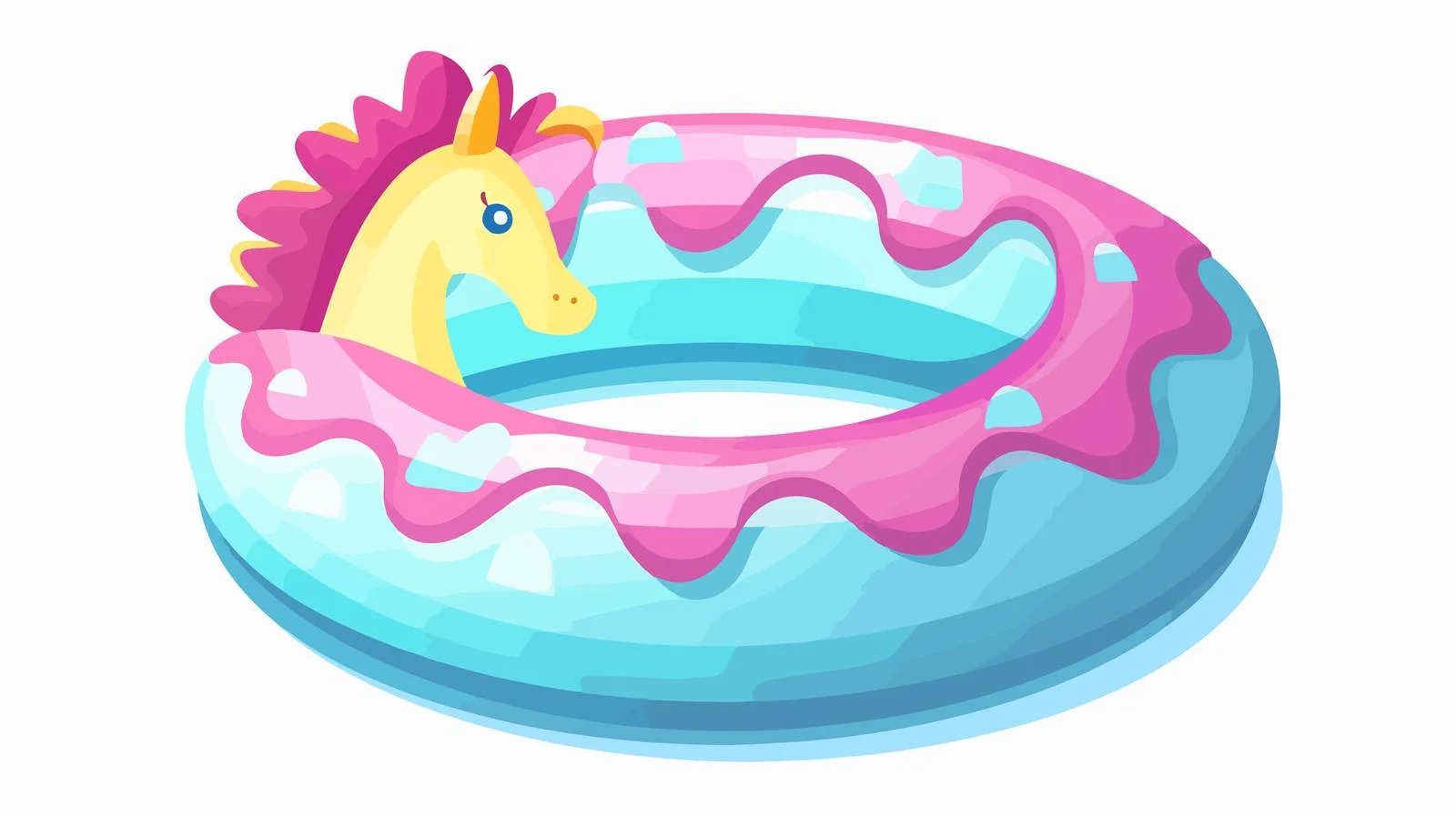 Unicorn Swim Ring Design — free download from Dotvec