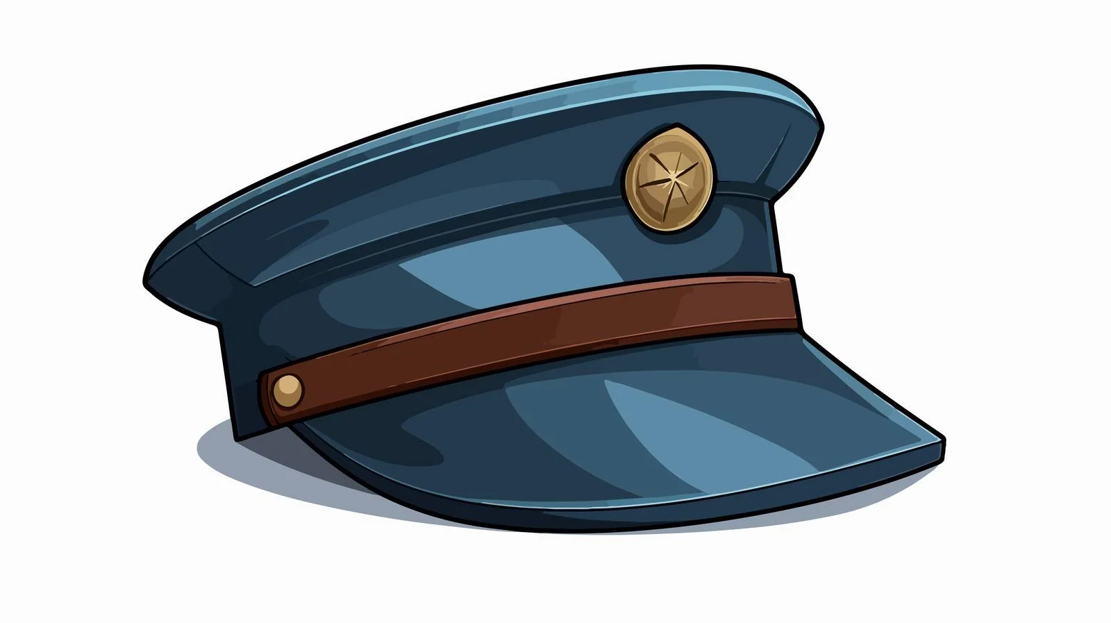 Cartoon Uniform Cap Vector Illustration
