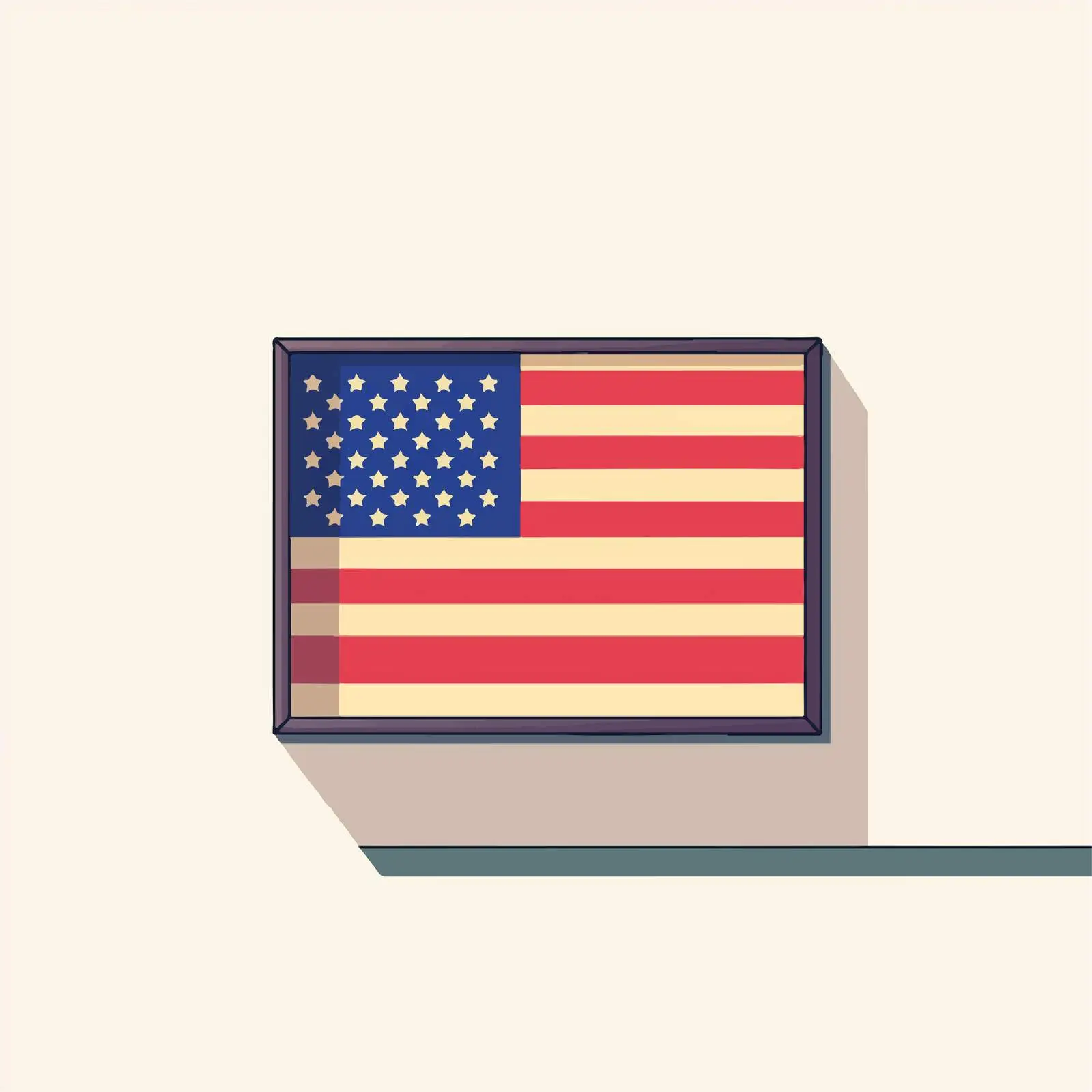 United States Flag Flat Vector Illustration — free download from Dotvec