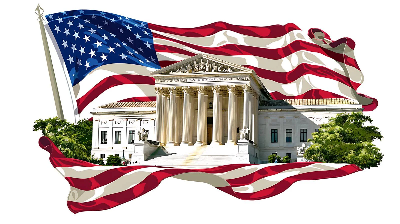Iconic United States Supreme Court Building View — free download from Dotvec