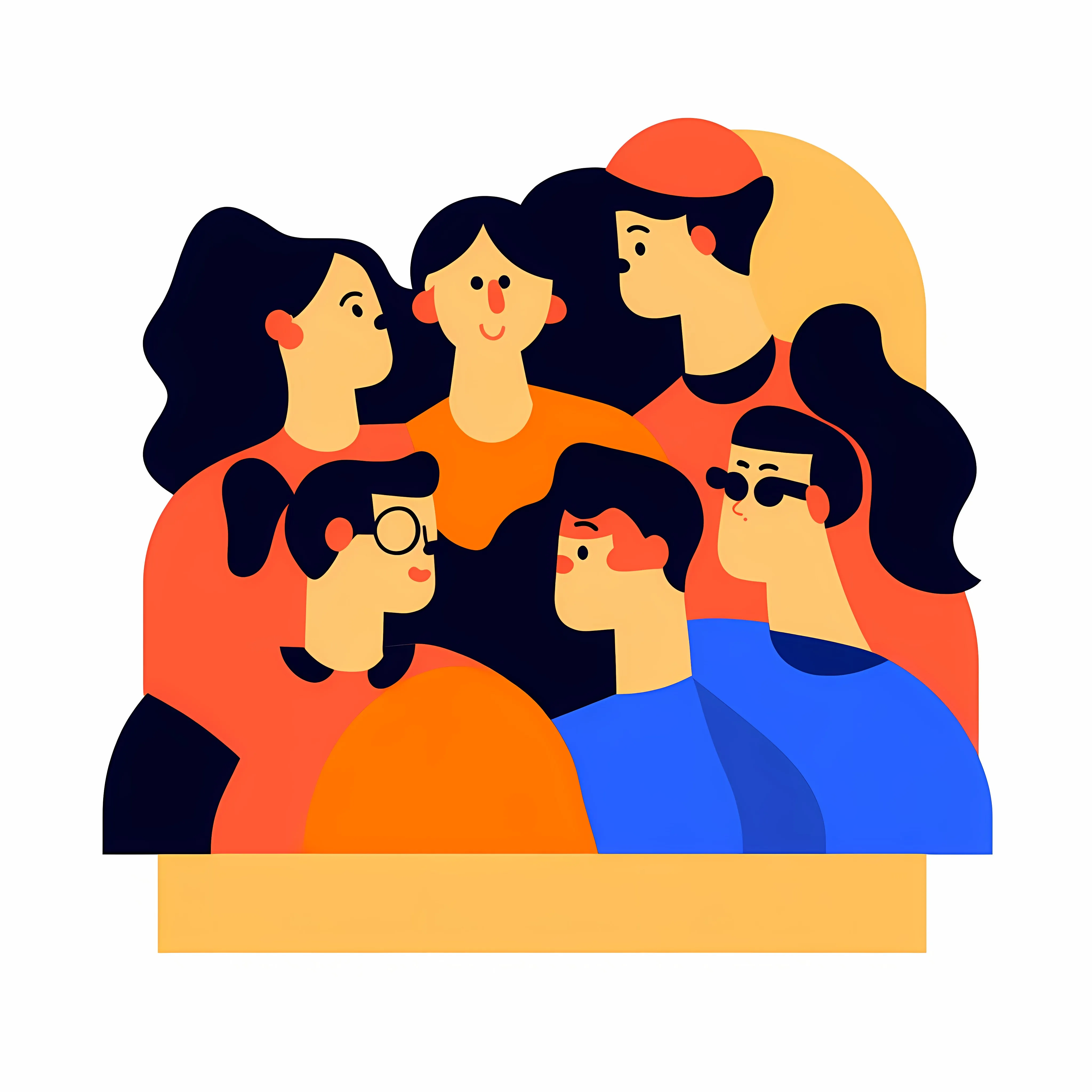 Diverse Unity People Flat Vector Illustration — free download from Dotvec
