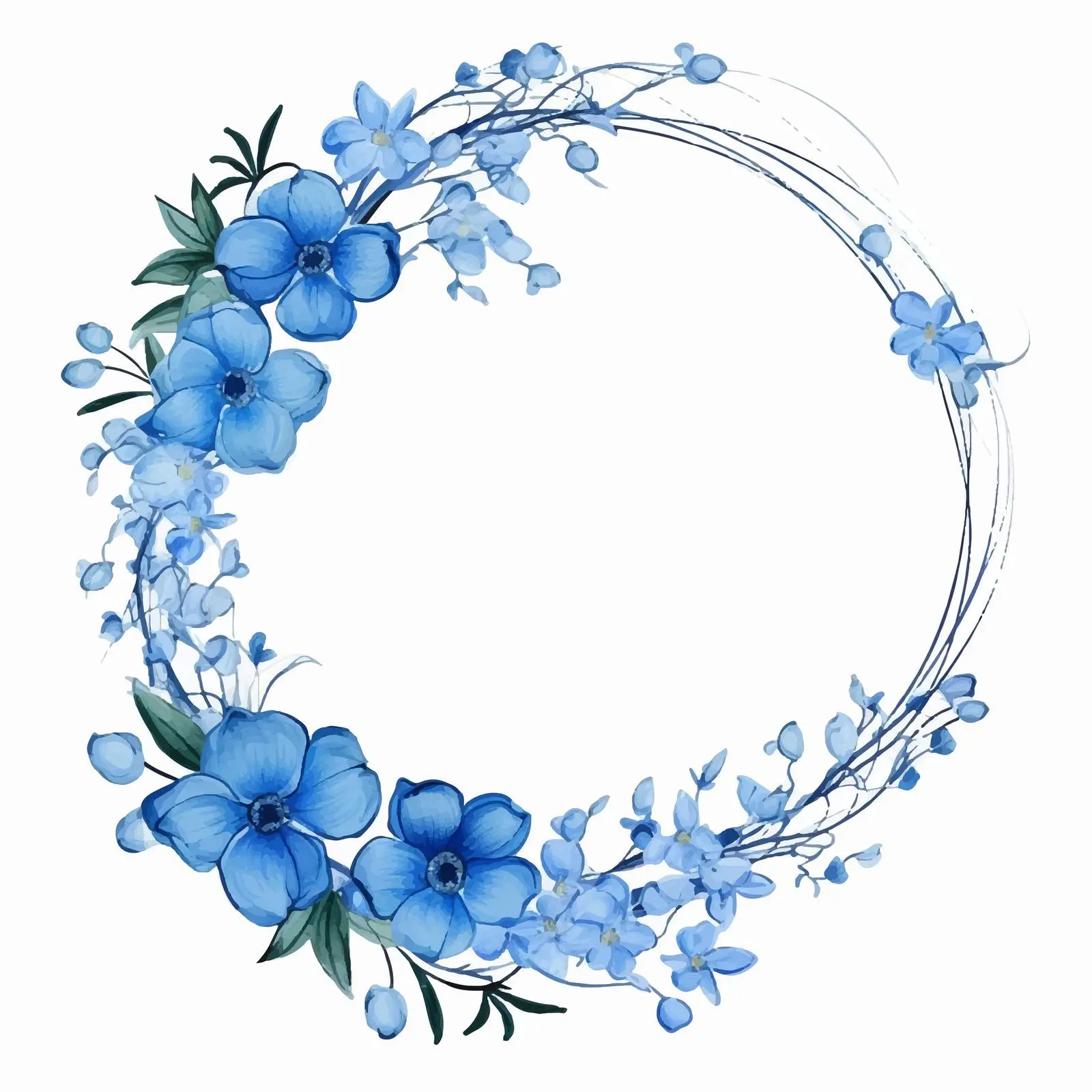 Religious Greeting Card with Floral Frame — free download from Dotvec