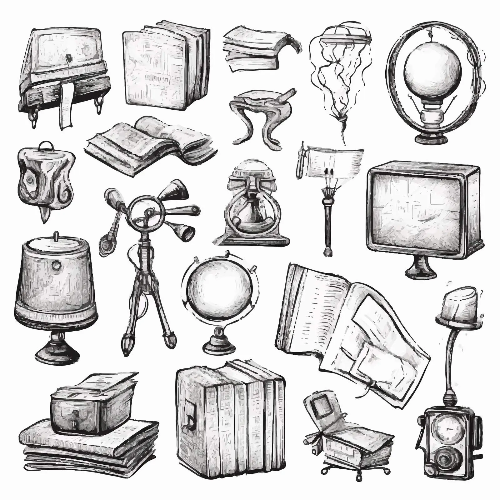 Hand-Drawn Sketch Elements for Flyers and Posts — free download from Dotvec