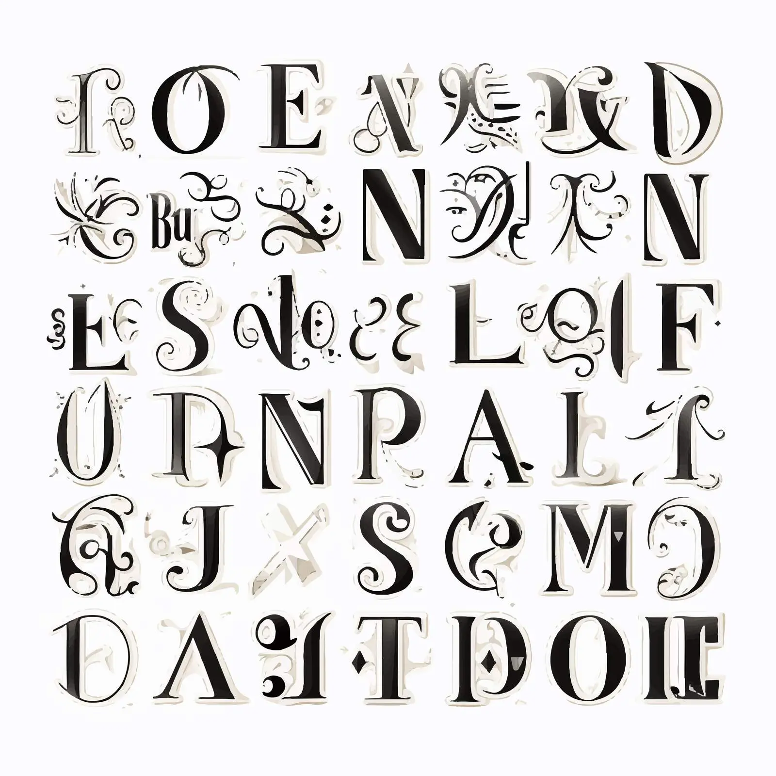 Modern Latin Alphabet Font for Logo Design — free download from Dotvec