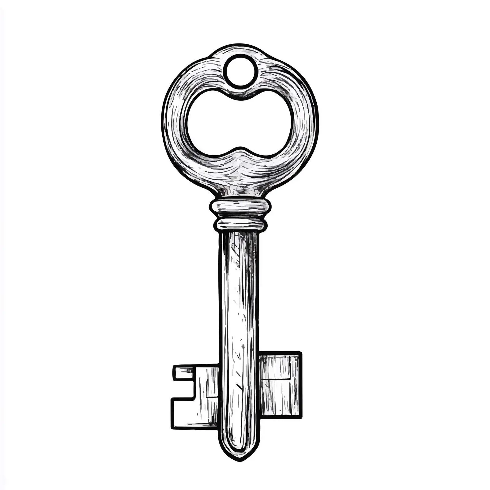 Unlock Key Cartoon Vector Illustration — free download from Dotvec