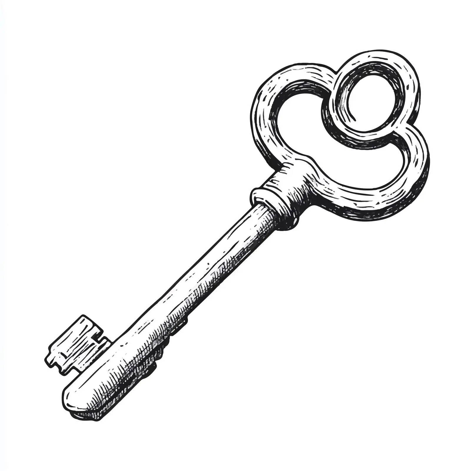 Cartoon Unlock Key Vector Illustration — free download from Dotvec