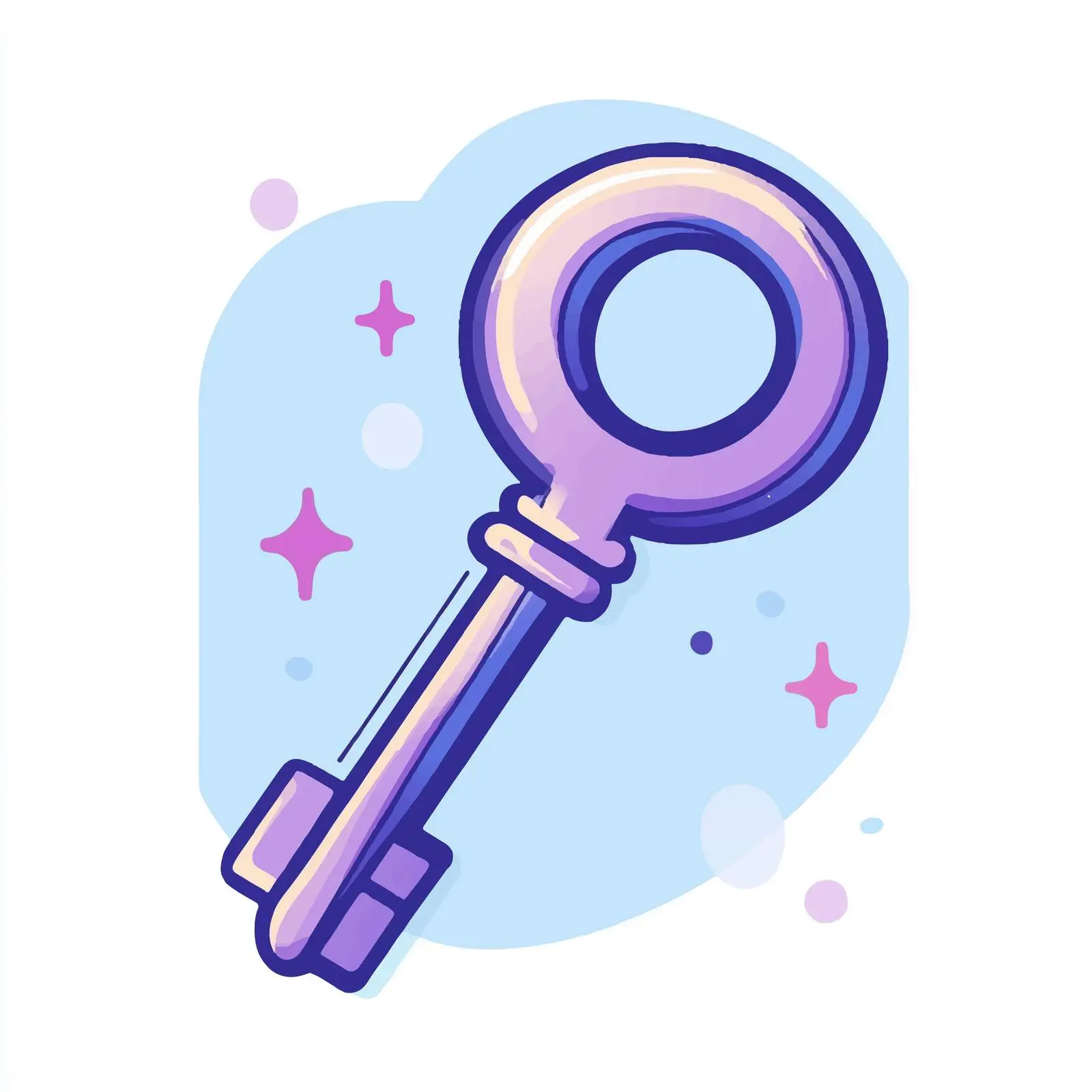 Unlock Key Hand Drawn Cartoon Vector Illustration — free download from Dotvec