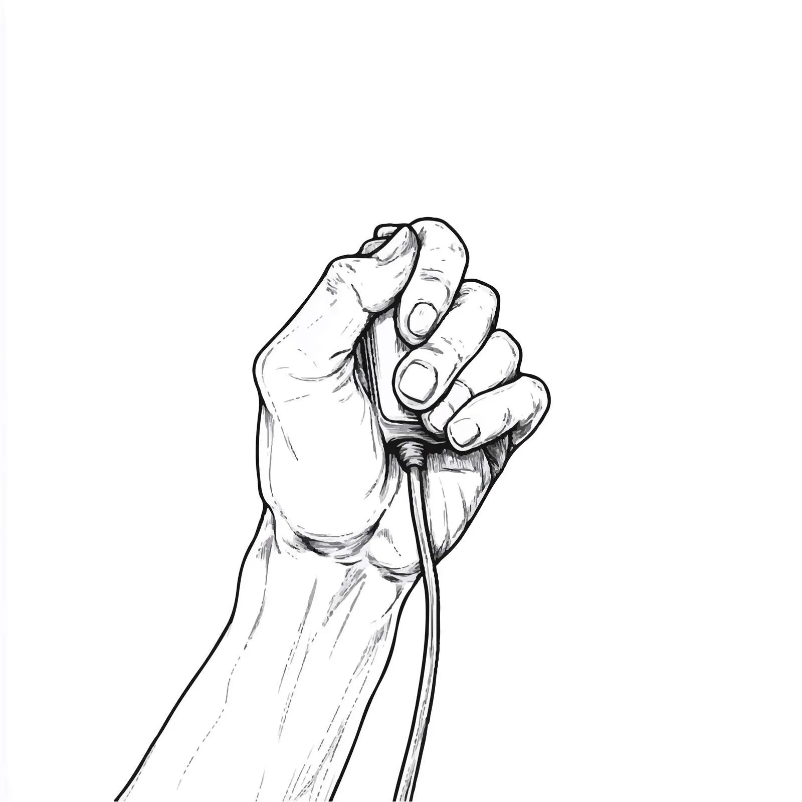 Cartoon Vector of Unplugging Hand Illustration — free download from Dotvec