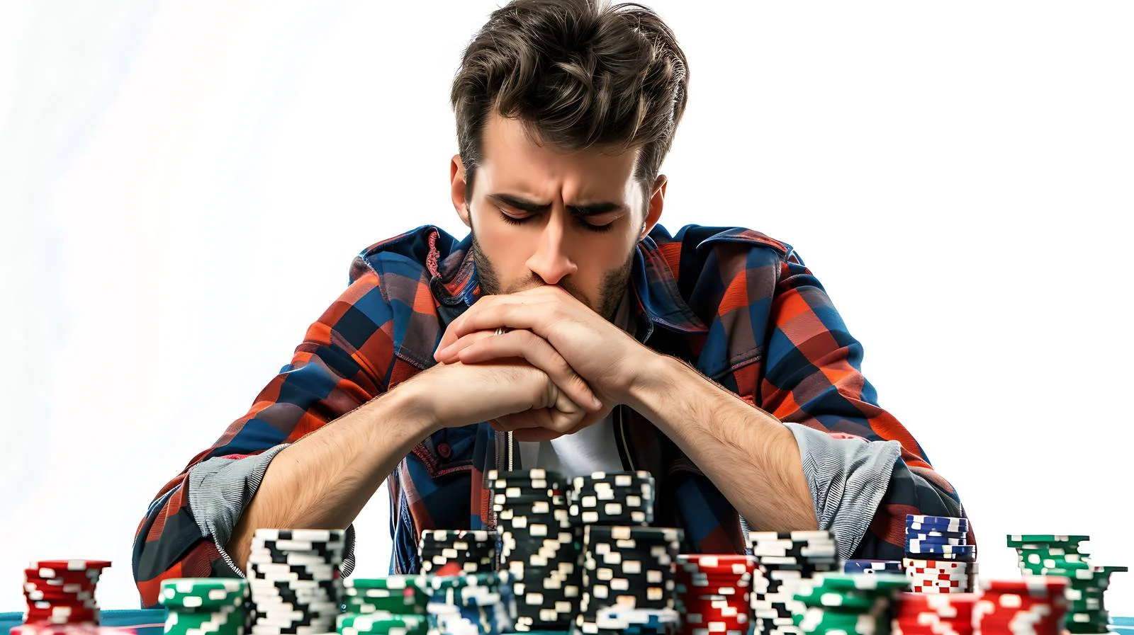 Disappointed Poker Player in Casino — free download from Dotvec