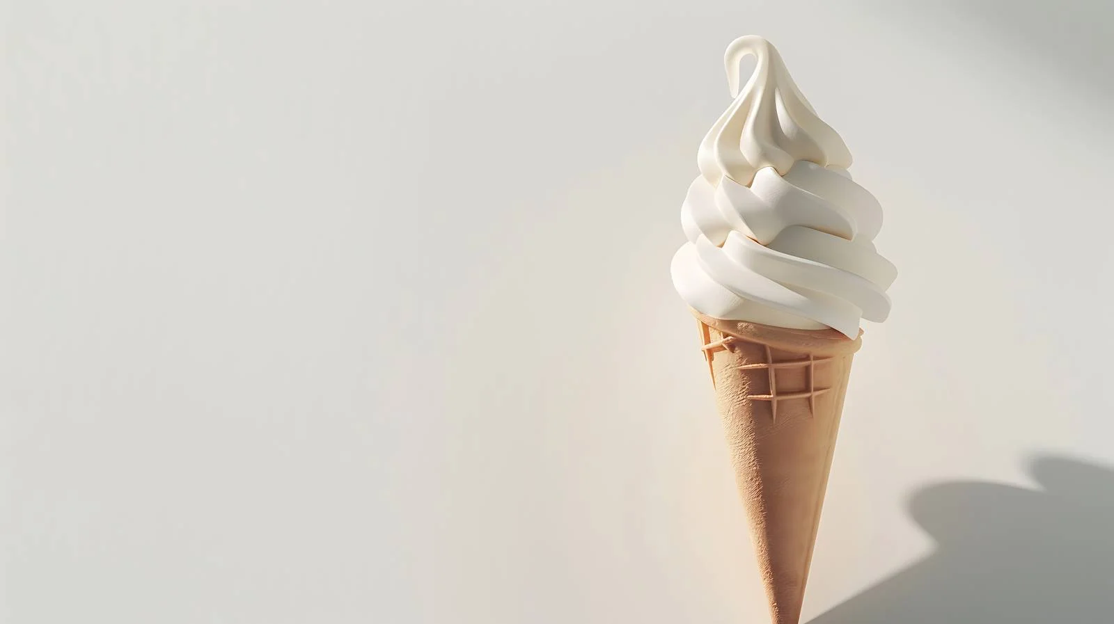 Inverted Ice Cream Cone on Bright Background — free download from Dotvec