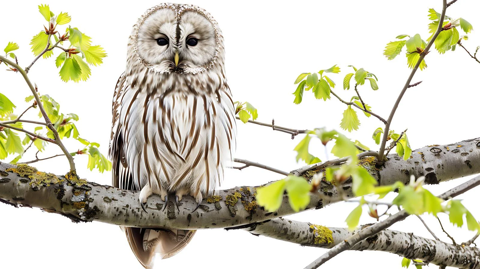 Solitary Ural Owl in Forest Habitat — free download from Dotvec