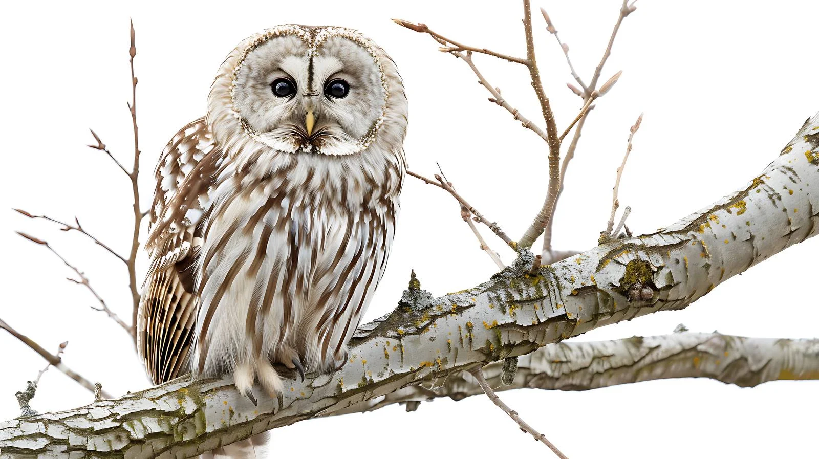 Ural Owl Amid Spring Forest Serenity — free download from Dotvec
