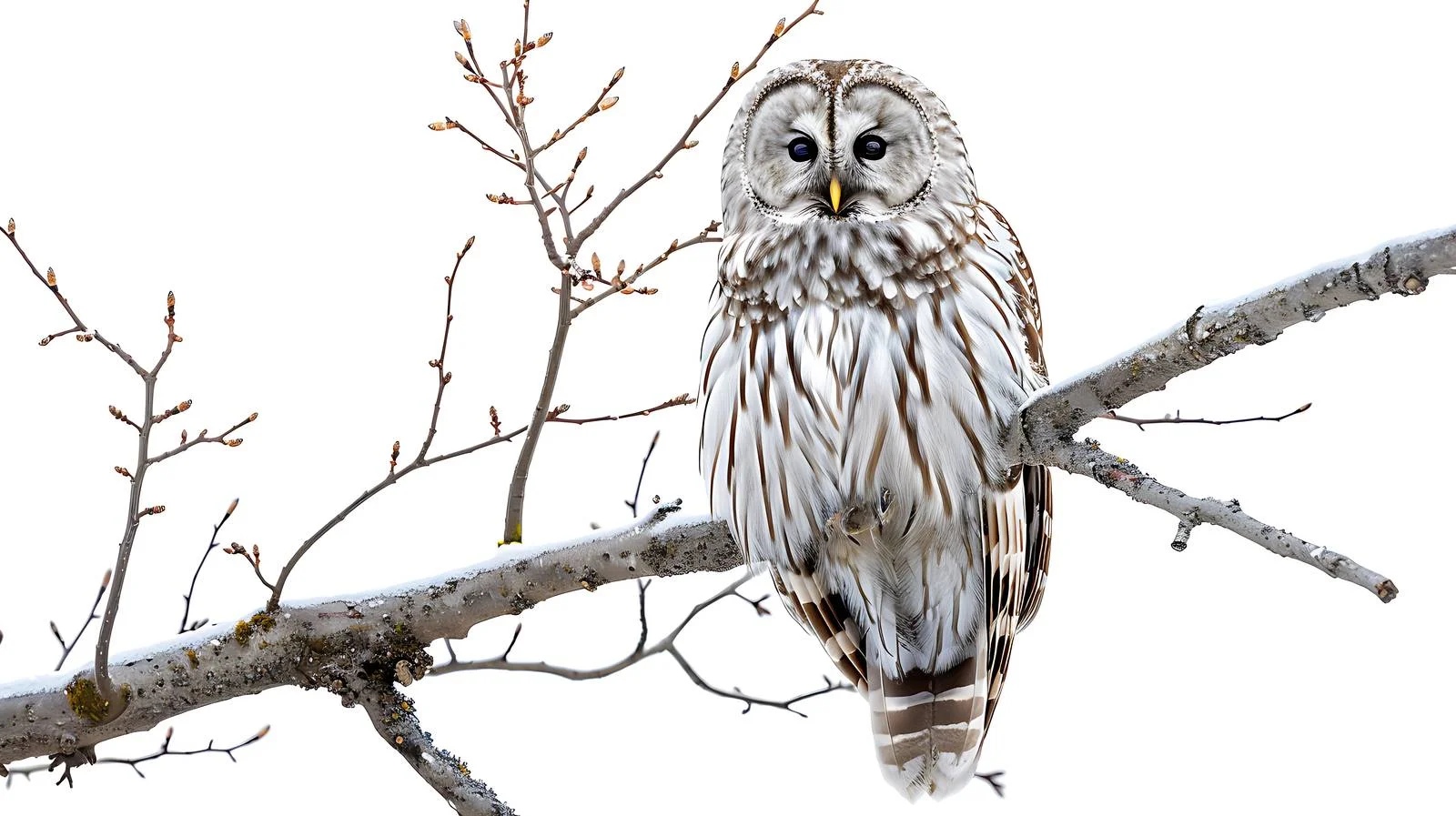 Ural Owl in Spring Forest Habitat — free download from Dotvec