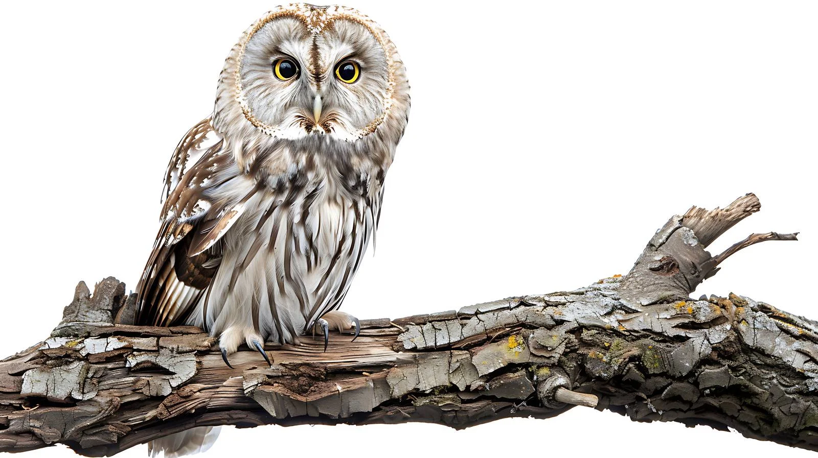 Majestic Ural Owl in Isolated Spring Forest — free download from Dotvec