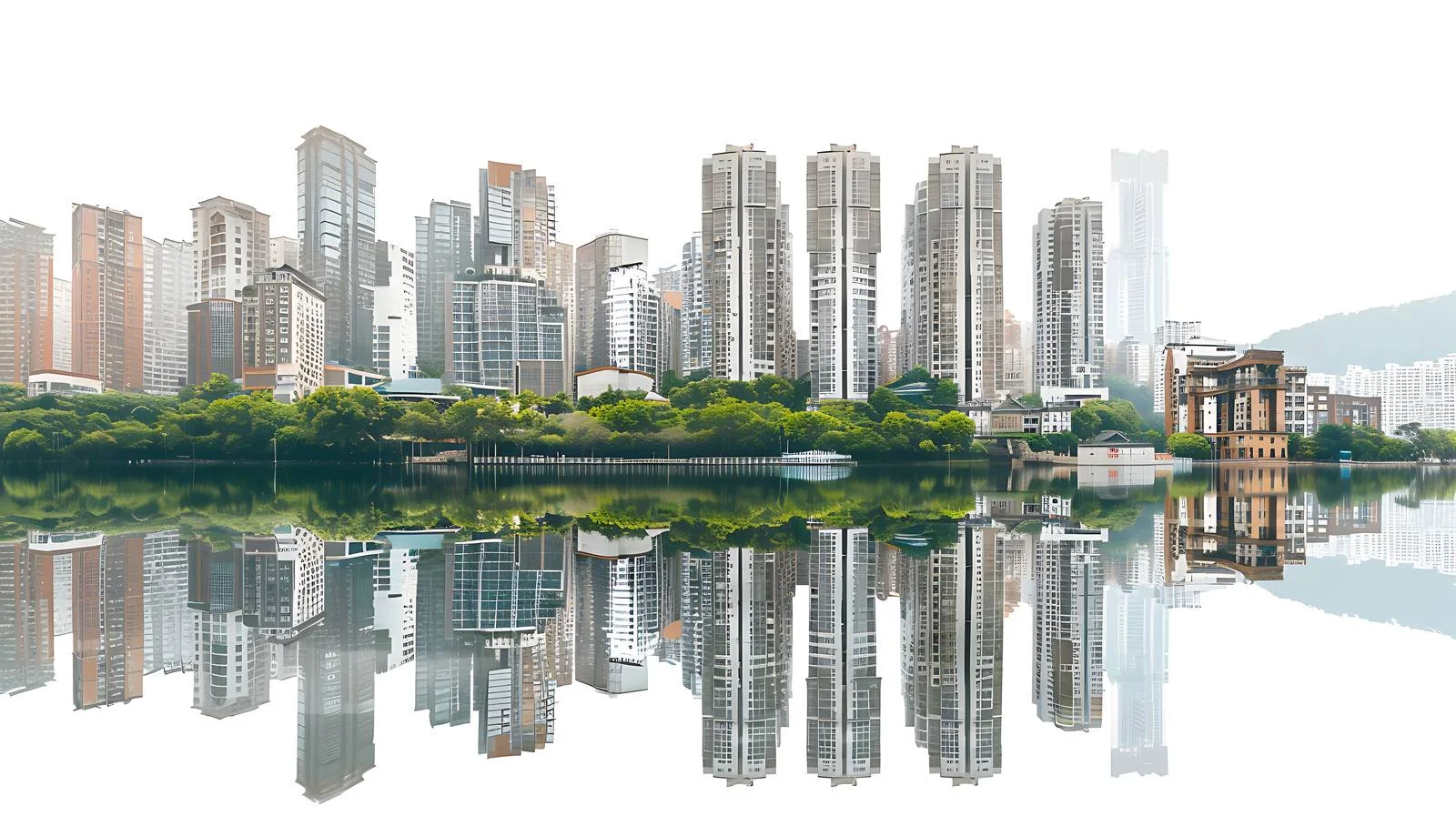 Modern Architecture in Chongqing, China Urban Scene — free download from Dotvec