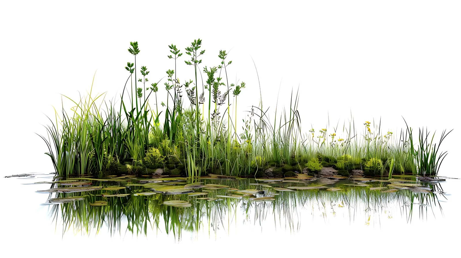Urban Wetland Isolated White Background Image — free download from Dotvec