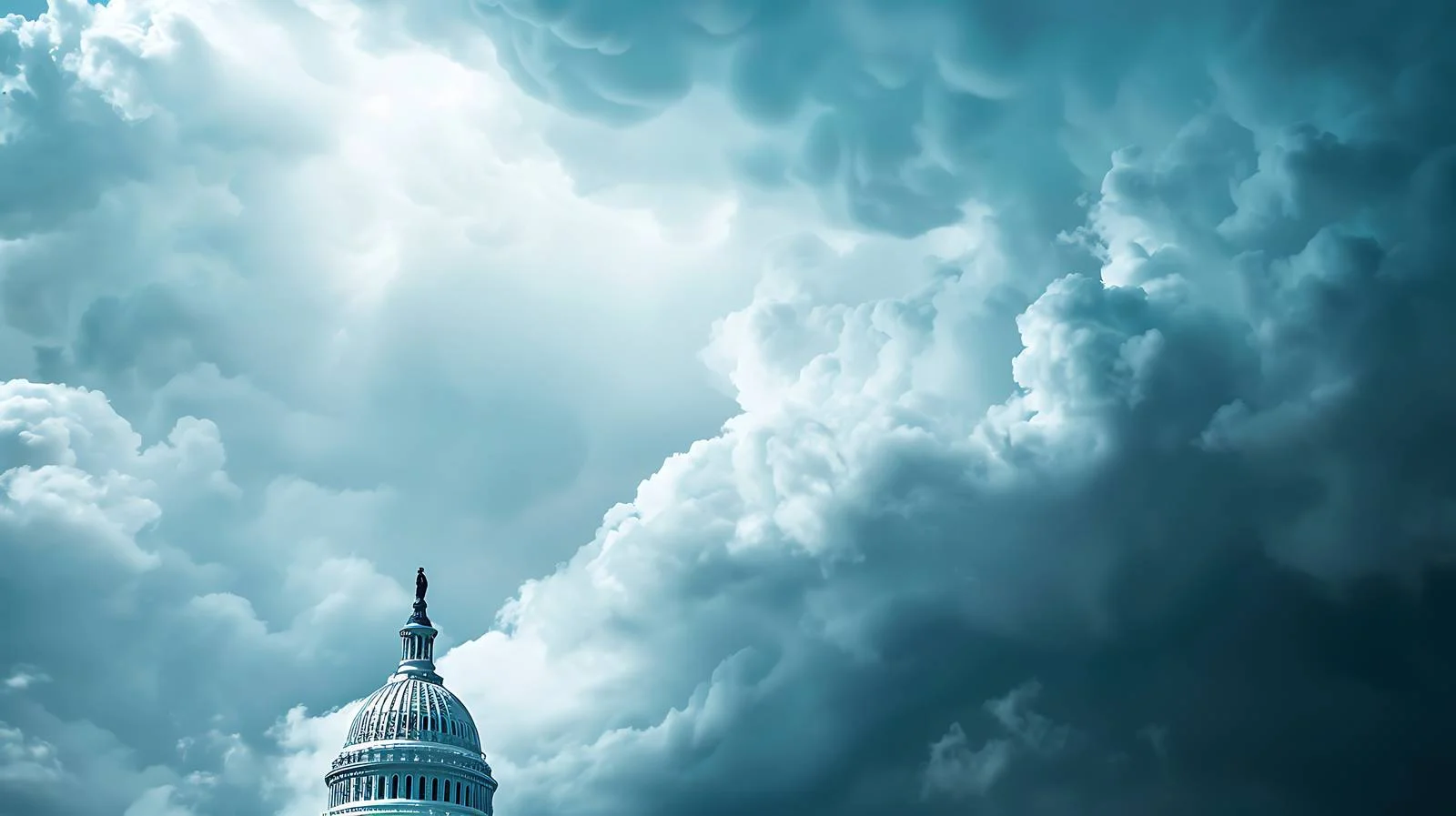 US Capitol dome beneath stormy sky — free download from Dotvec