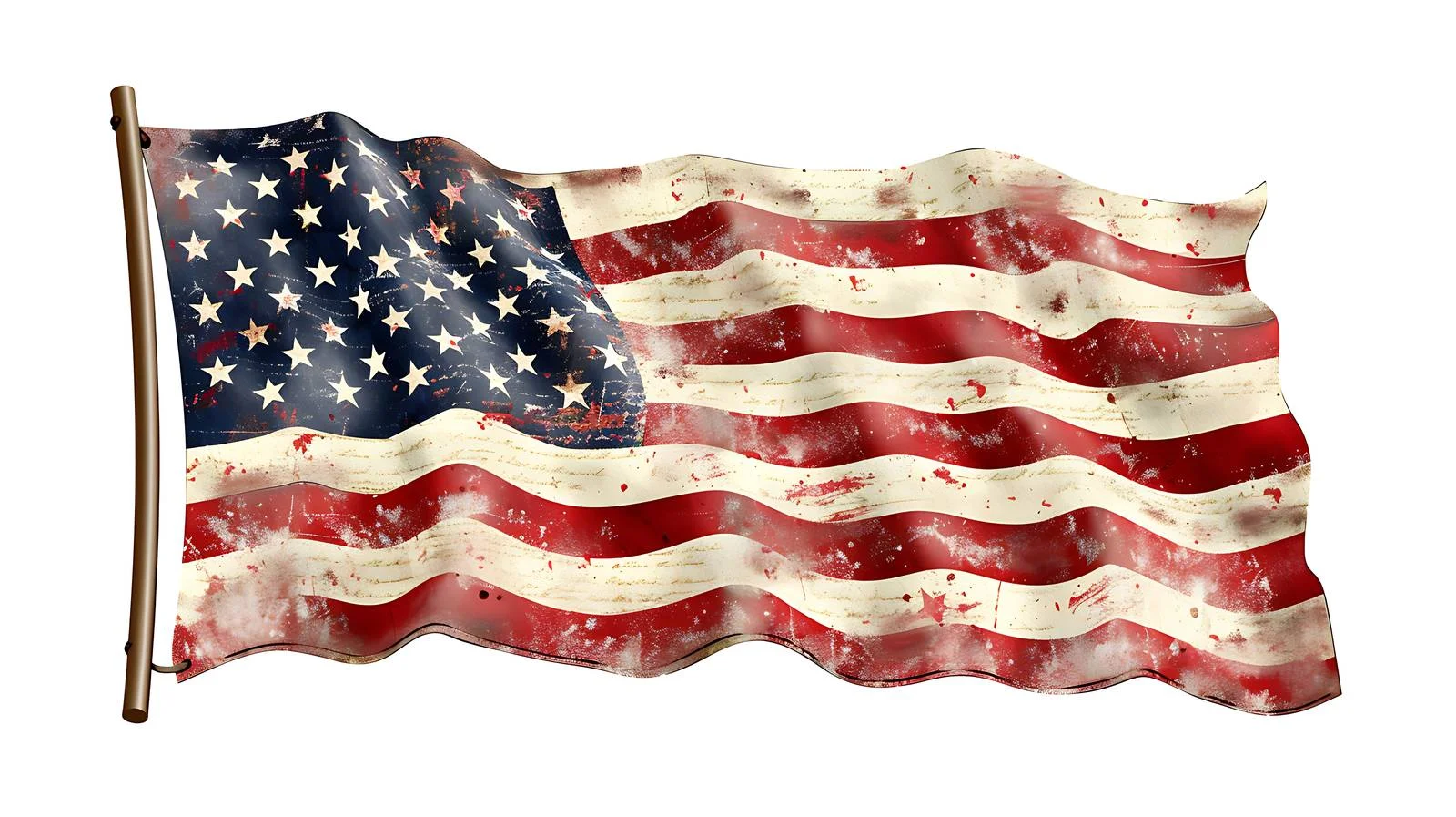 Historic US Flag & Constitution Detail — free download from Dotvec