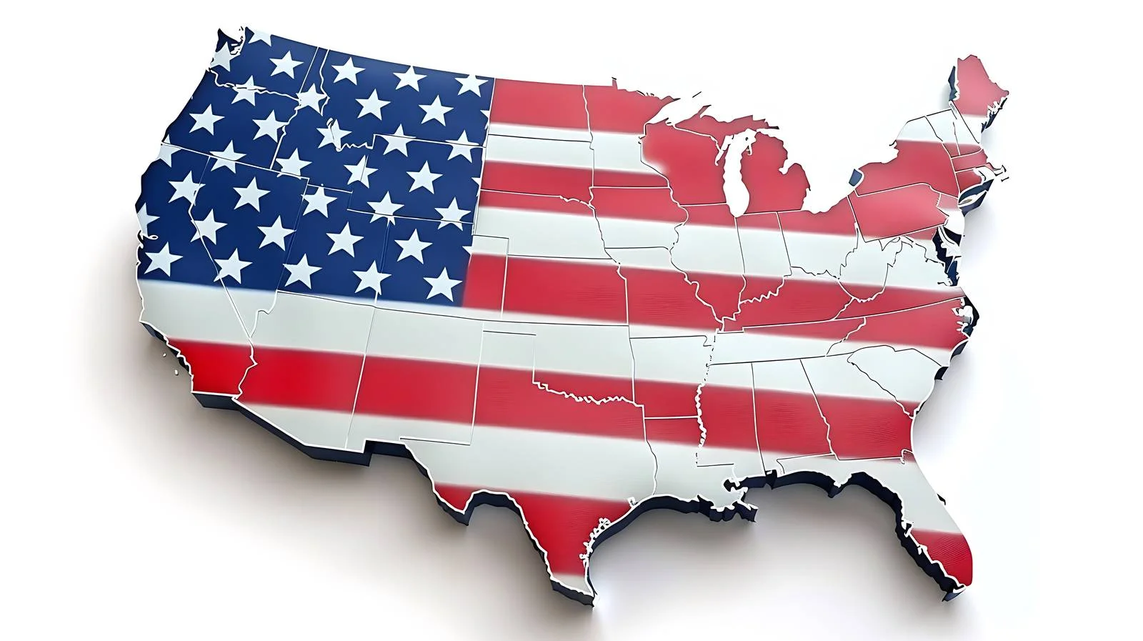 USA Flag on White Background Concept — free download from Dotvec