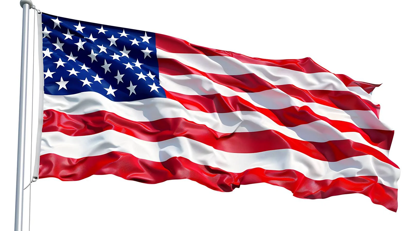 United States Flag on White Background — free download from Dotvec