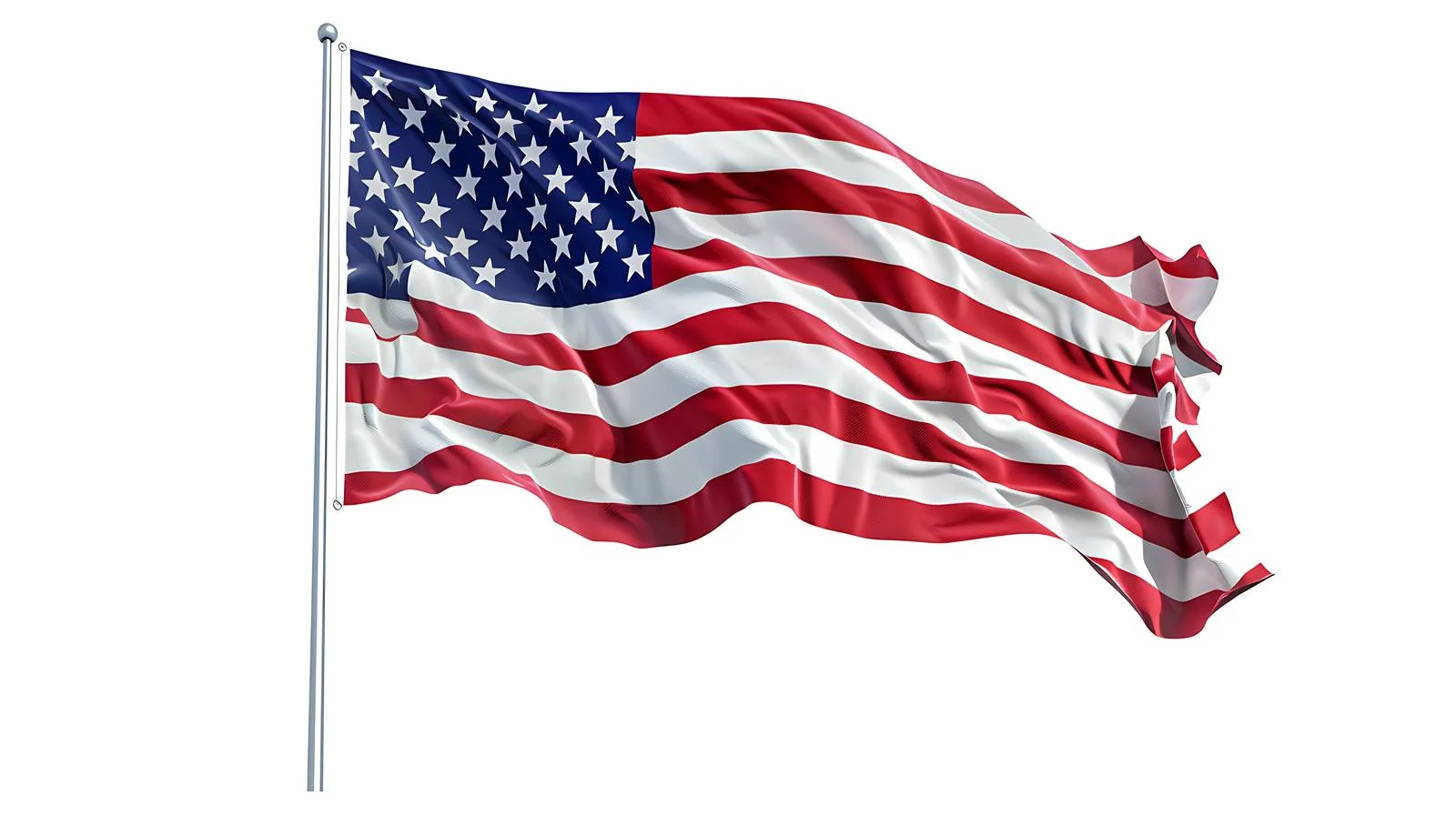 United States Flag on White Background — free download from Dotvec