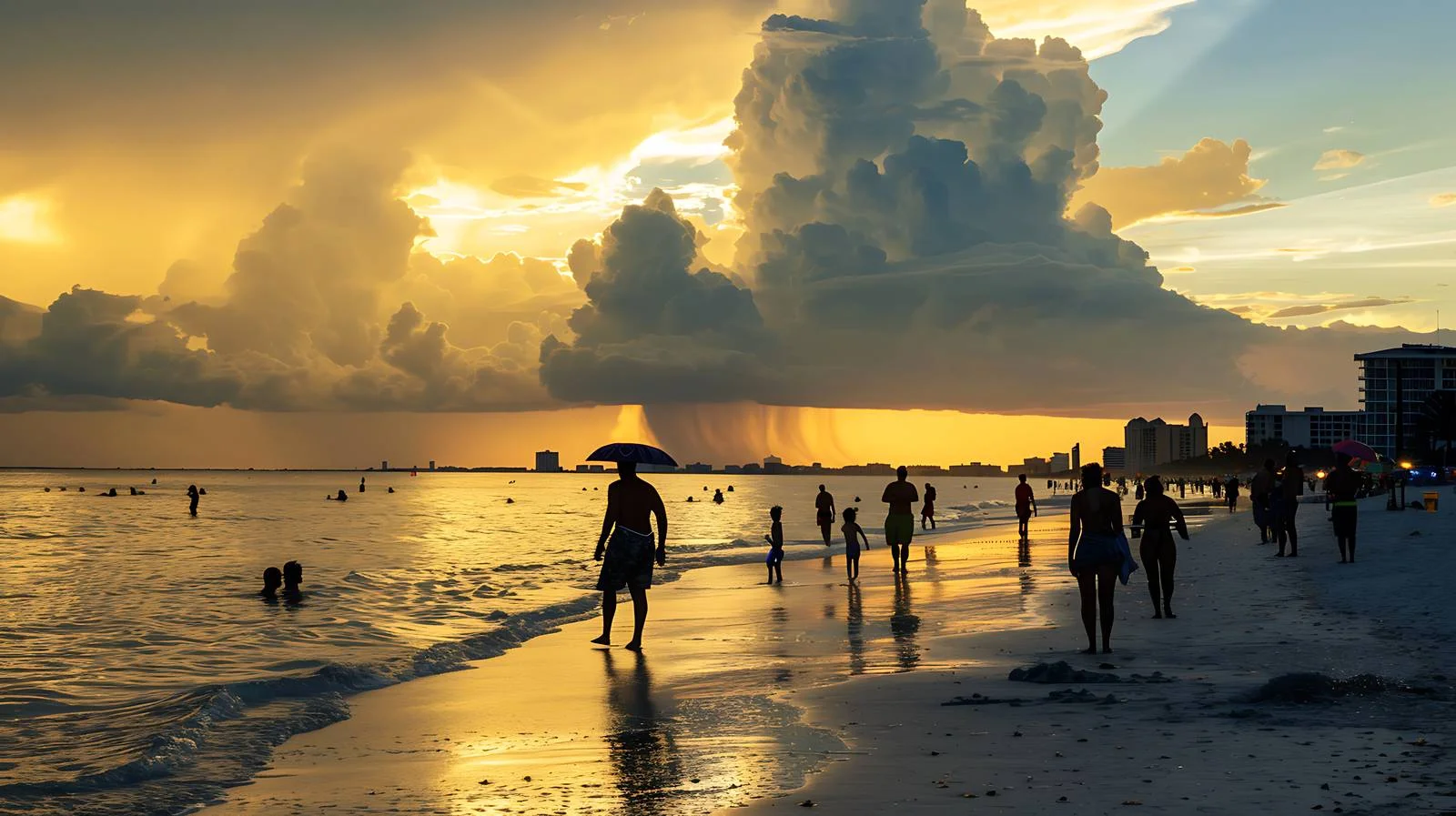 Fort Myers Beach Silhouettes — free download from Dotvec